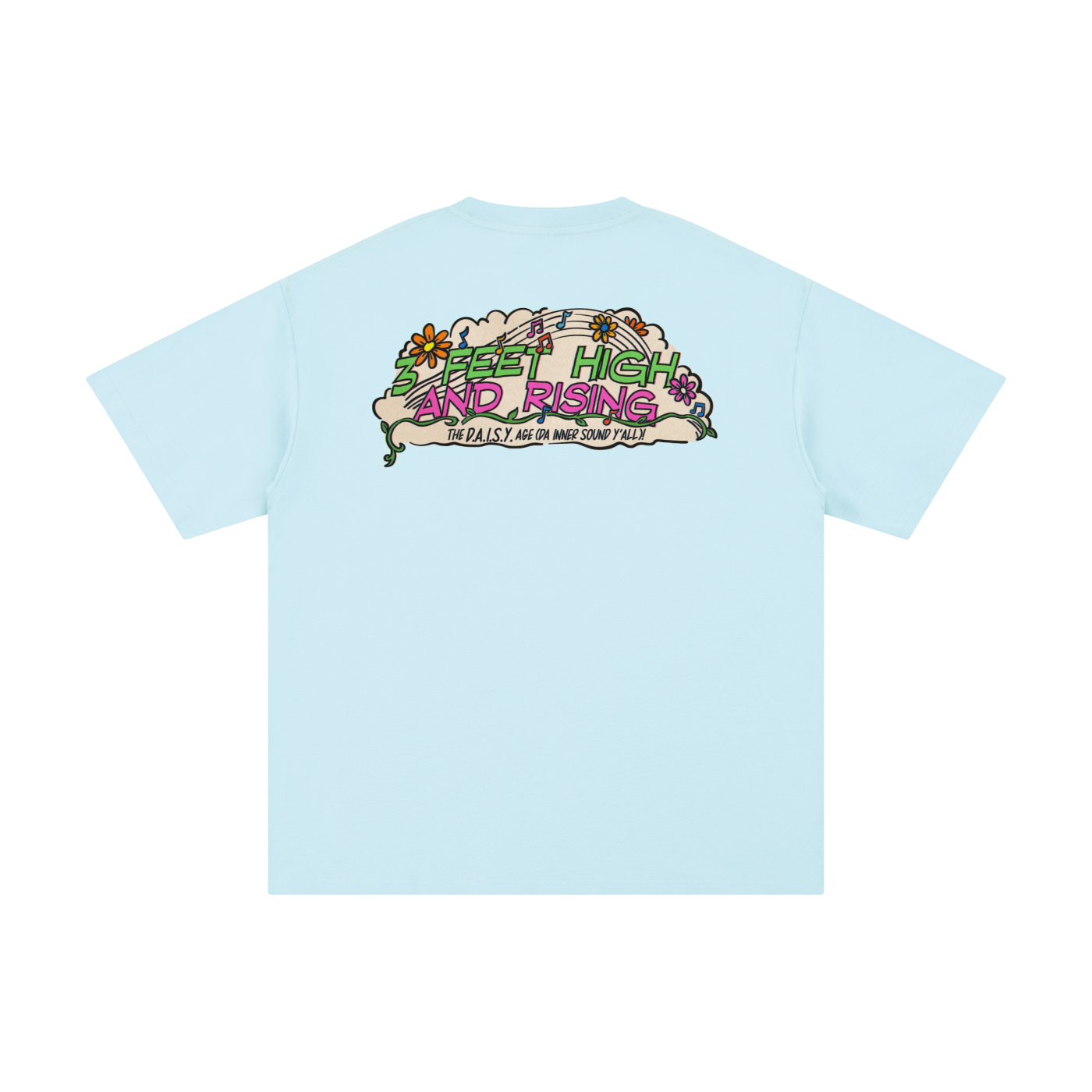 3 Feet High & Rising - Unisex Pure Cotton T-Shirt