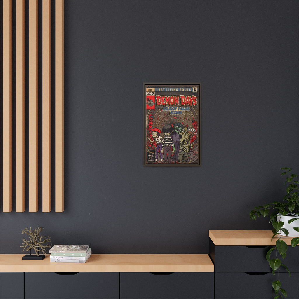 Demon Days - Matte Canvas, Framed (Multi-color)