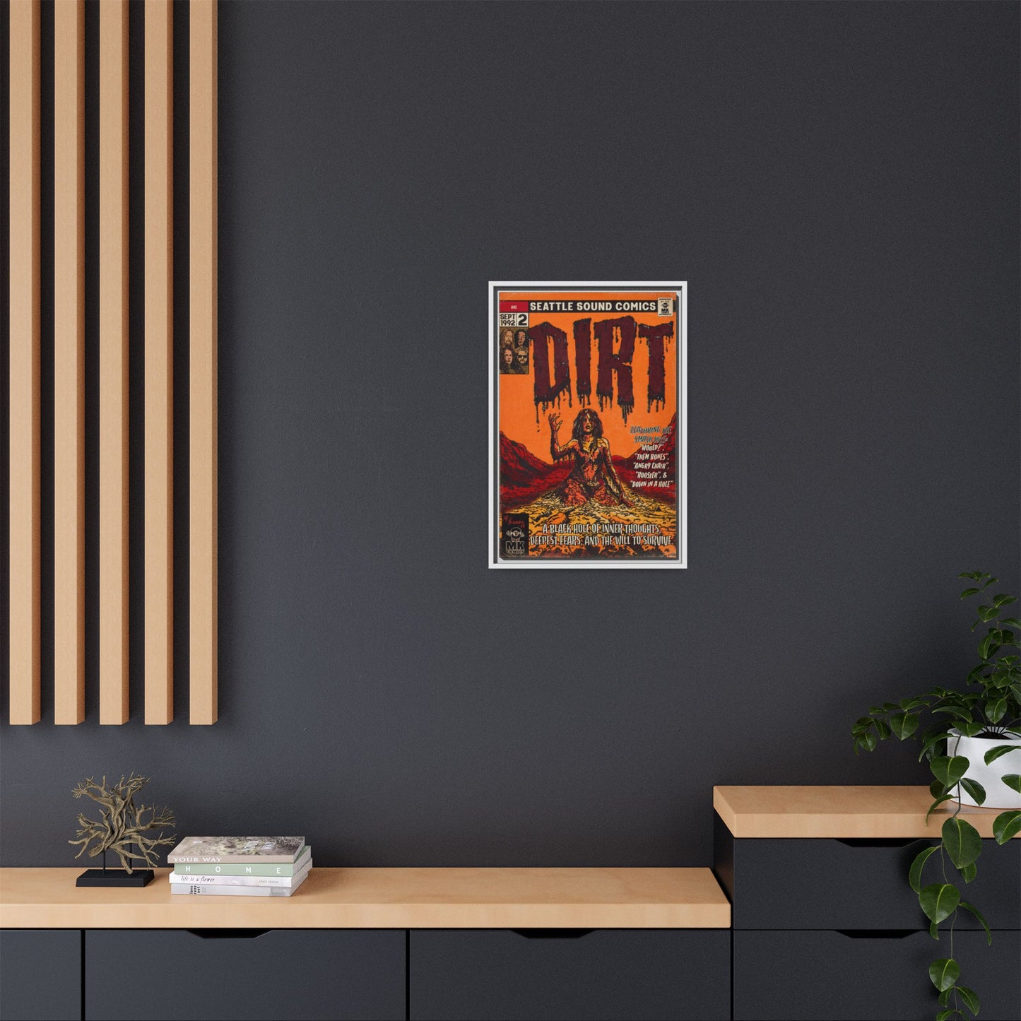 Dirt - Matte Canvas, Framed (Multi-color)