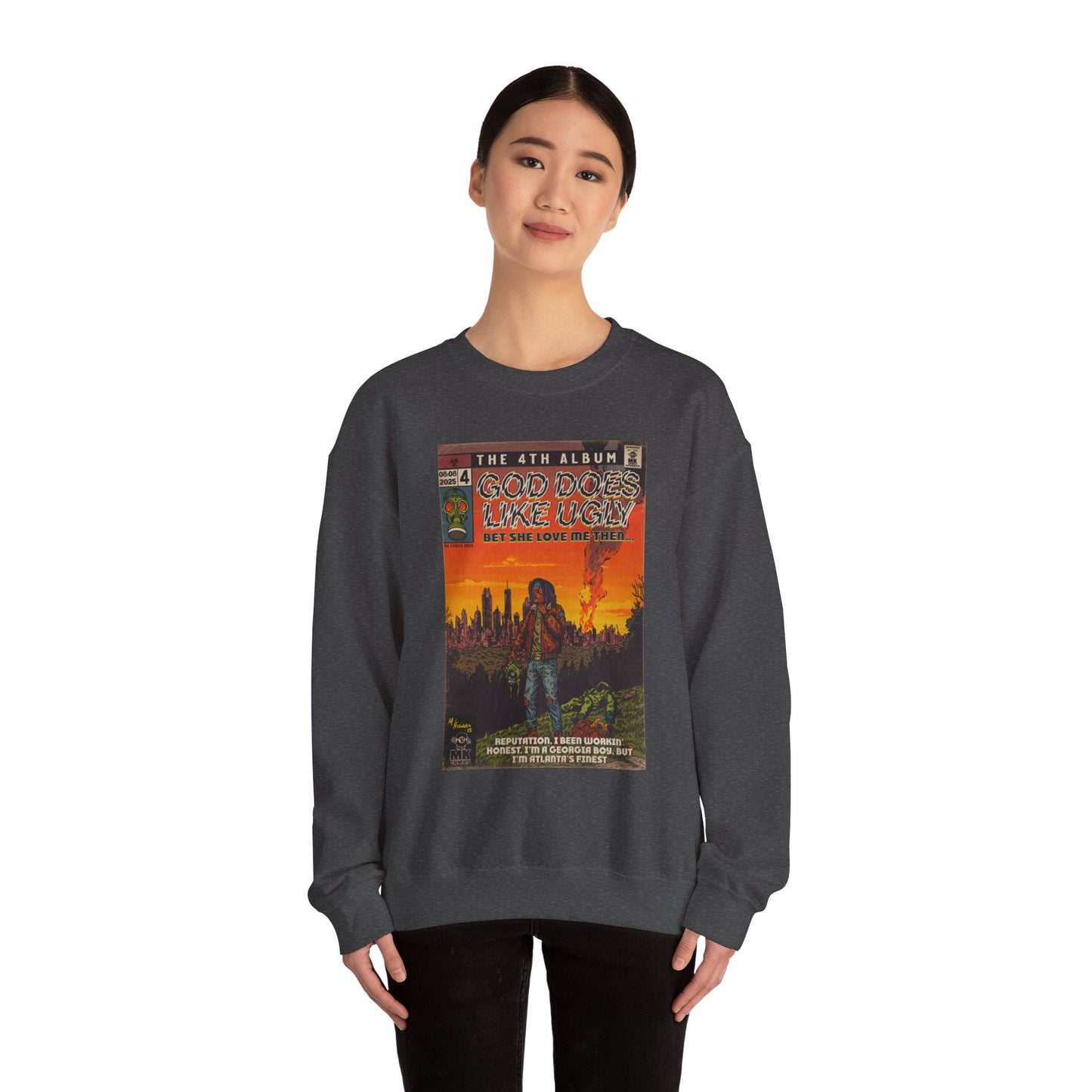 God Does Like Ugly - Unisex Heavy Blend™ Crewneck Sweatshirt