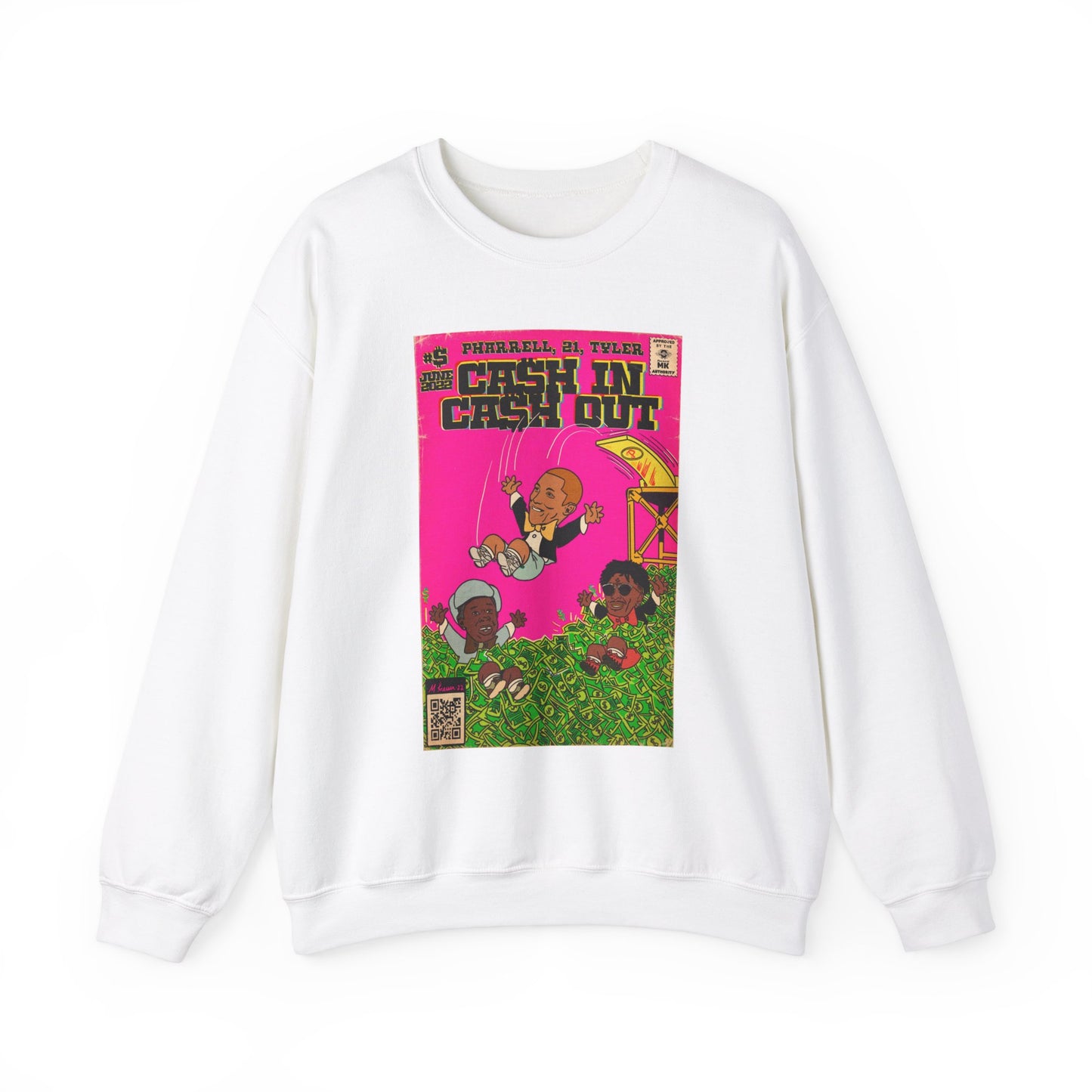 Pharrell, 21 Savage & Tyler - Cash In Cash Out - Unisex Heavy Blend™ Crewneck Sweatshirt