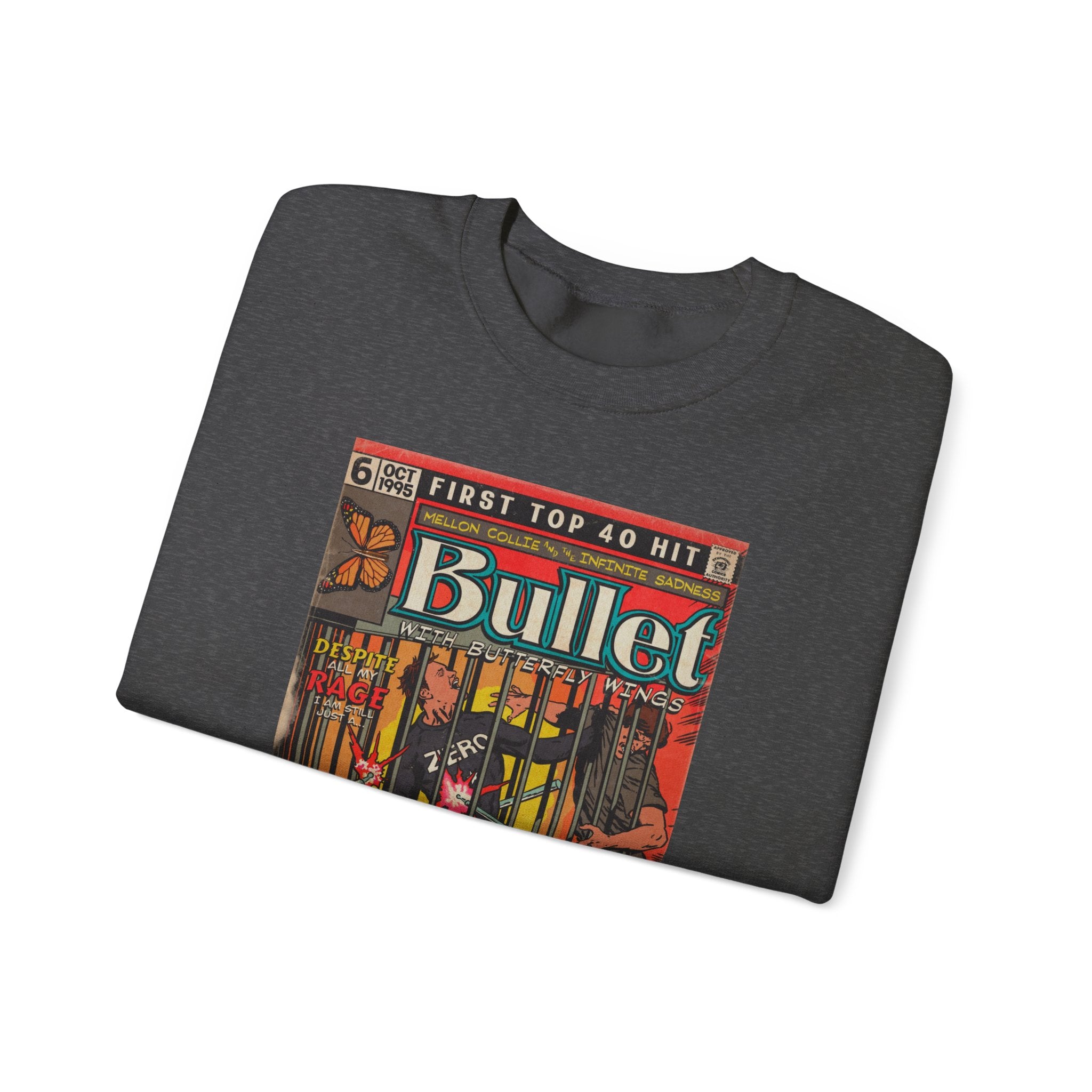 Bullet With Butterfly Wings - Unisex Heavy Blend™ Crewneck Sweatshirt