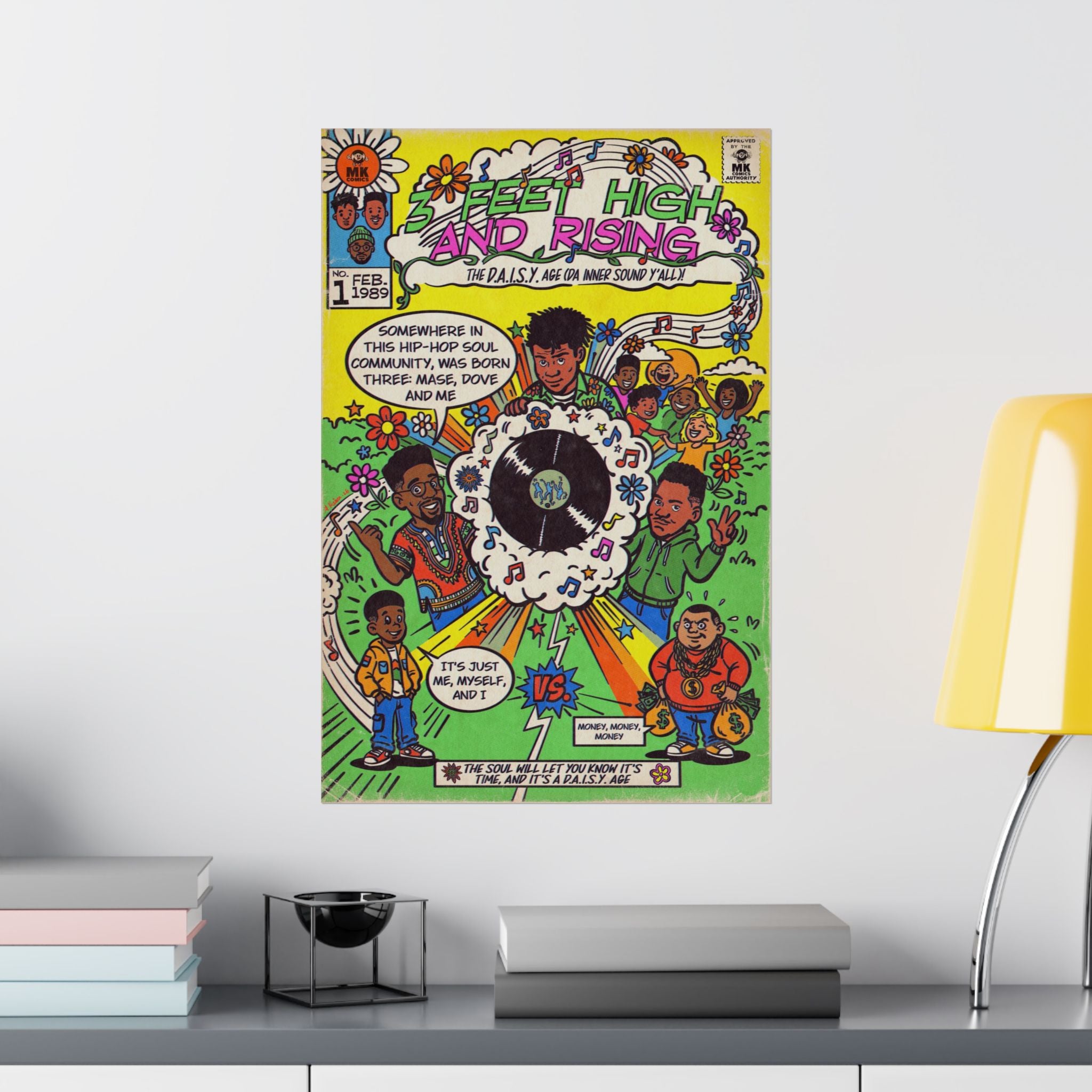 3 Feet High & Rising - Matte Vertical Posters