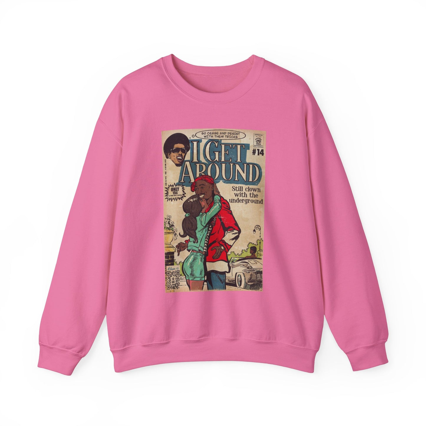 2Pac - I Get Around - Tupac - Unisex Heavy Blend™ Crewneck Sweatshirt