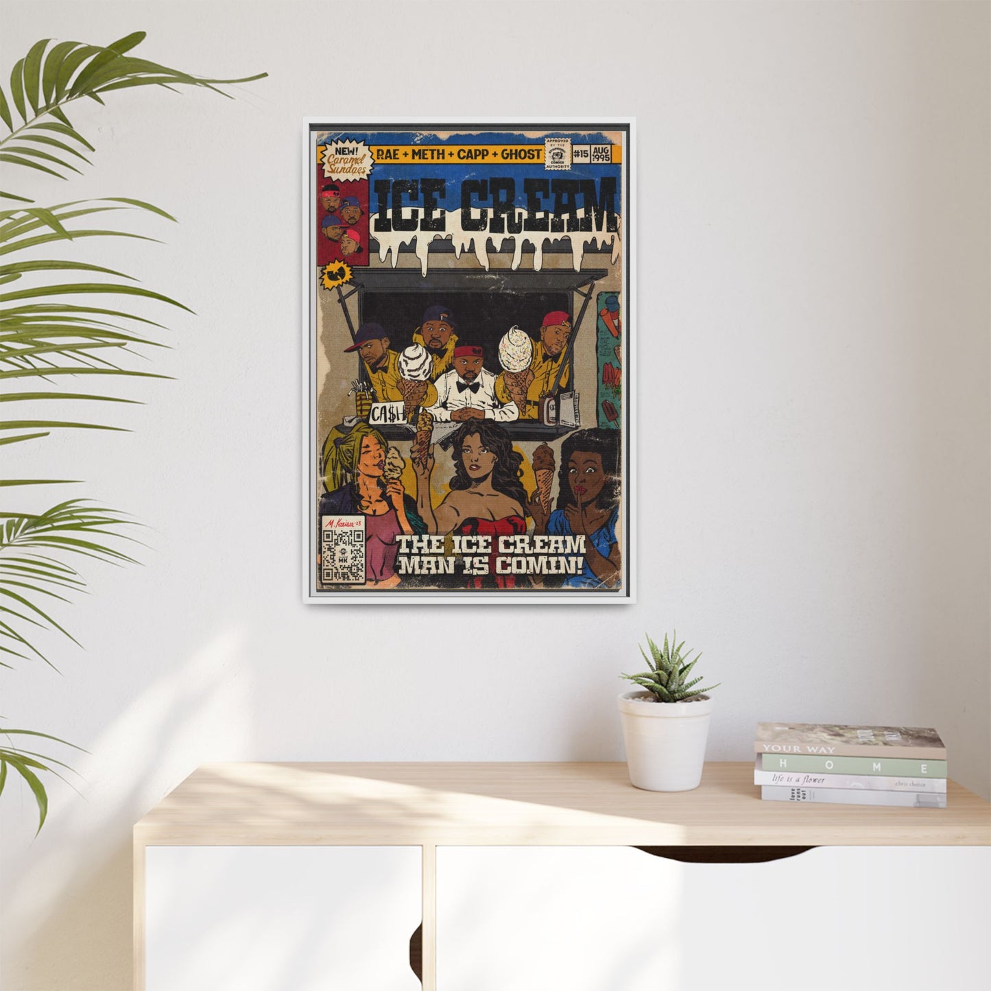 Raekwon- Ice Cream - Gallery Canvas Wraps, Vertical Frame