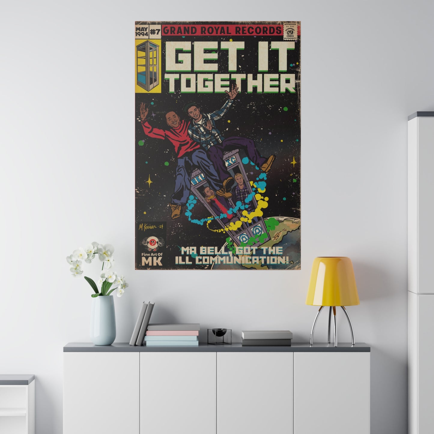 Beastie Boys & Q-Tip - Get it Together - Matte Canvas, Stretched, 0.75"