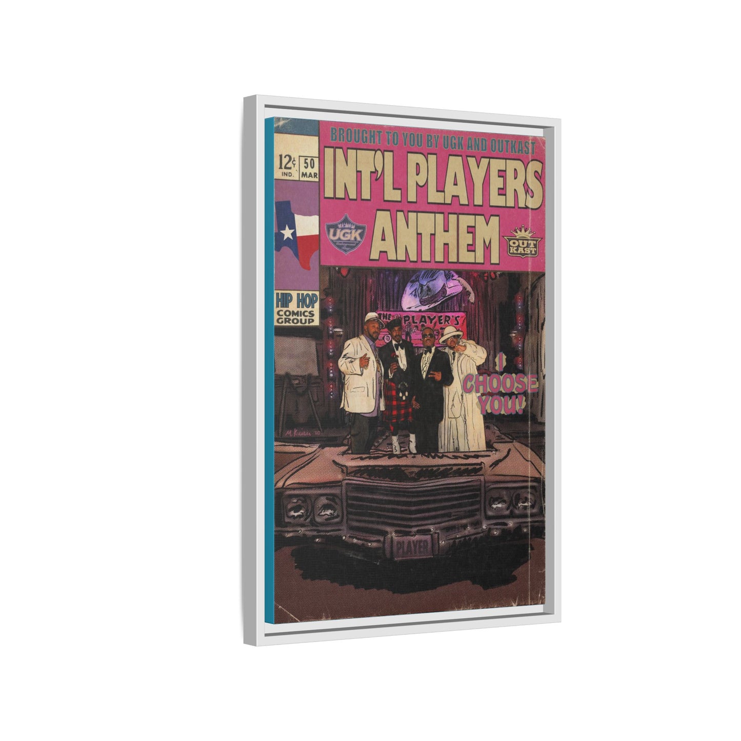 Int’l Players Anthem - Matte Canvas, Framed (Multi-color)