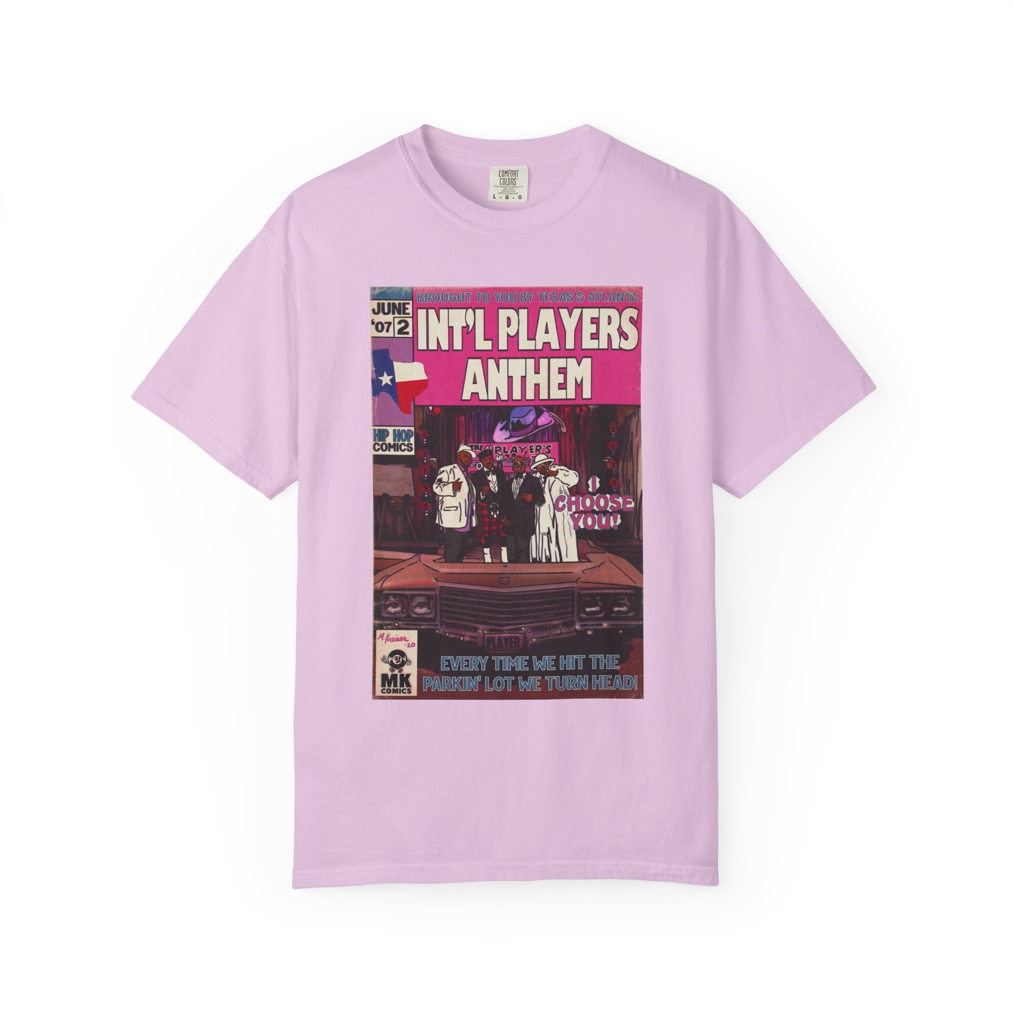 Int’l Players Anthem - Unisex Comfort Colors T-shirt | Hip Hop Graphic Tee, Garment-Dyed Soft Cotton, Relaxed Fit