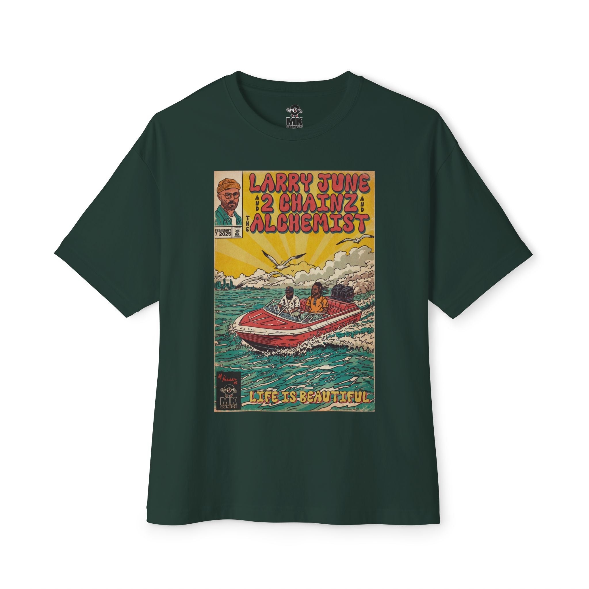 Life is Beautiful - Unisex Oversized Boxy Tee