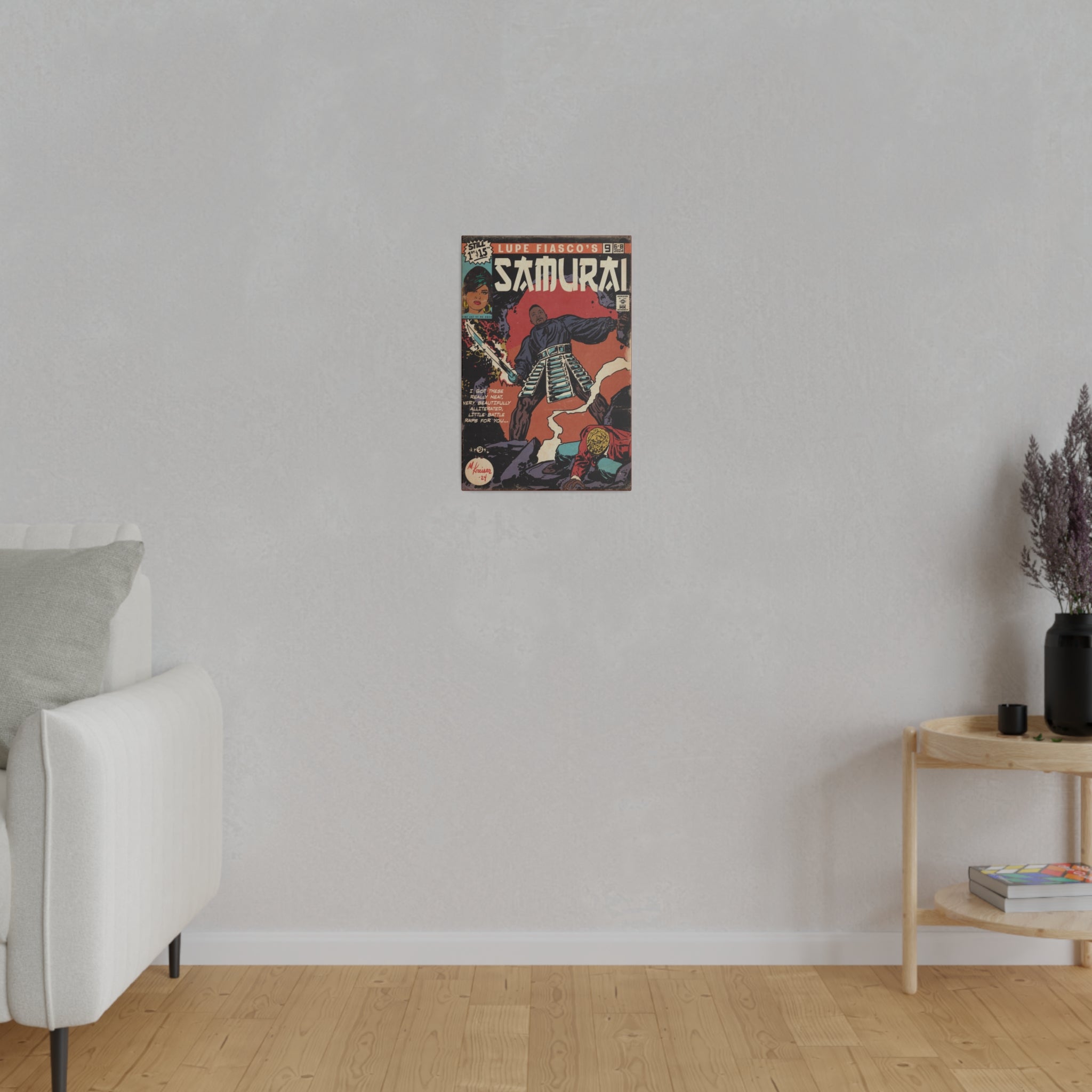 Samurai - Matte Canvas, Stretched, 0.75"