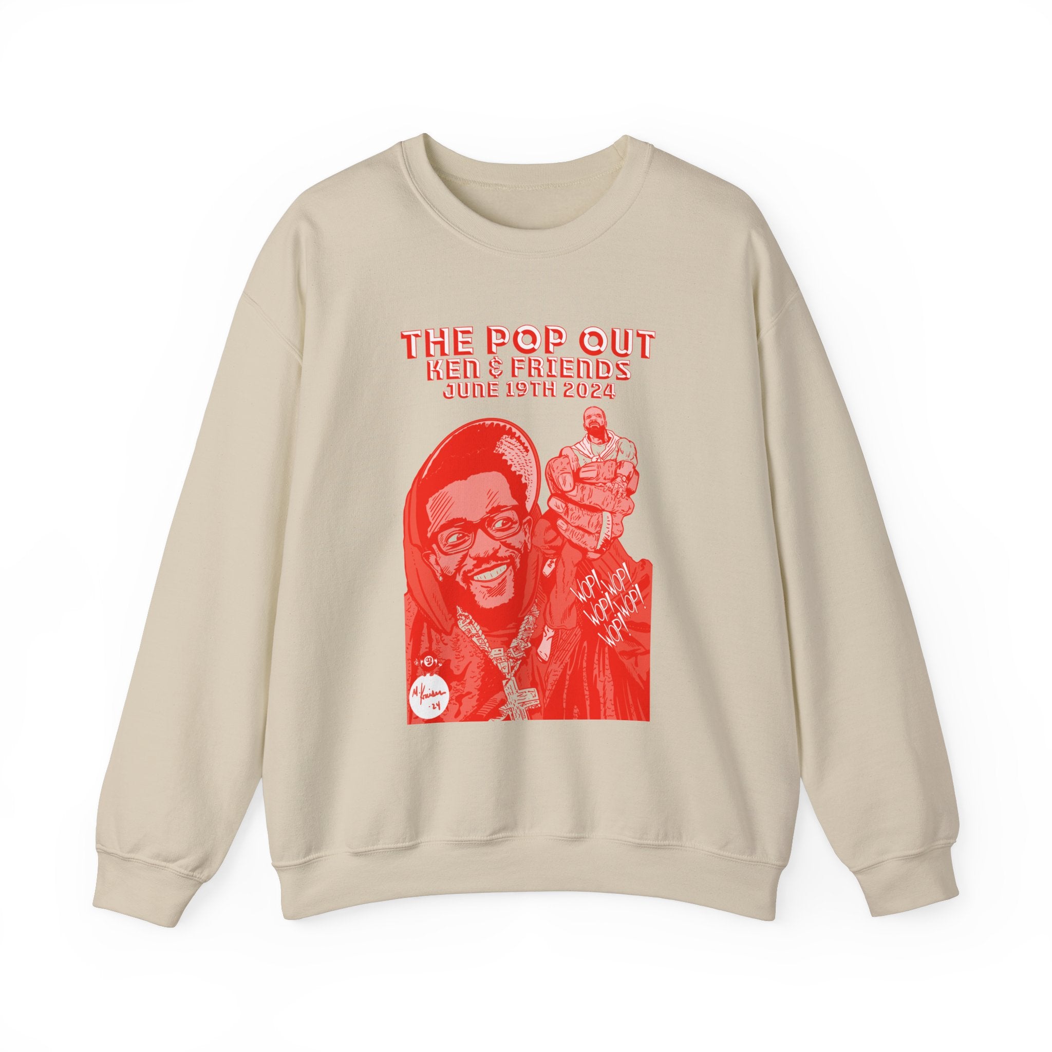 The Pop Out  - RED VARIANT - Unisex Heavy Blend™ Crewneck Sweatshirt