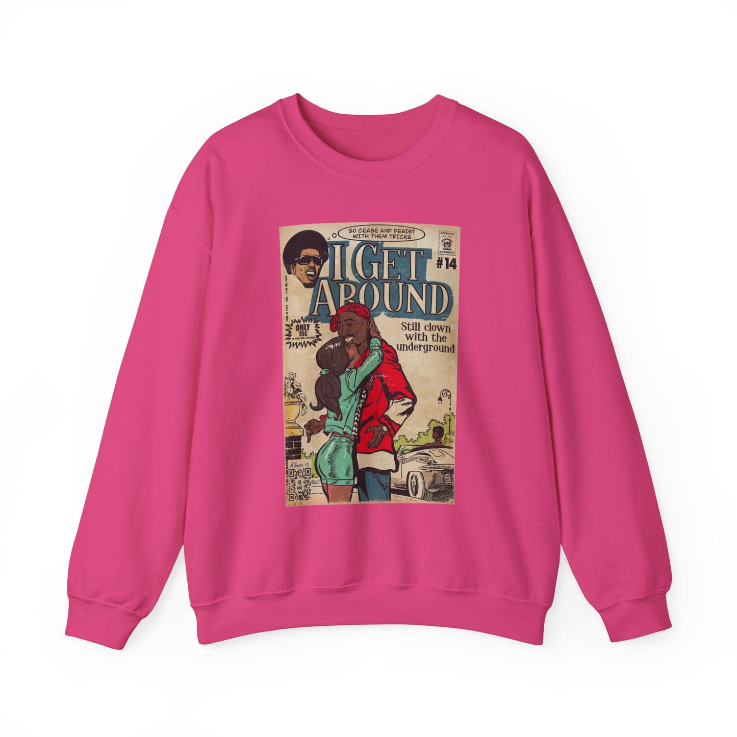2Pac - I Get Around - Tupac - Unisex Heavy Blend™ Crewneck Sweatshirt