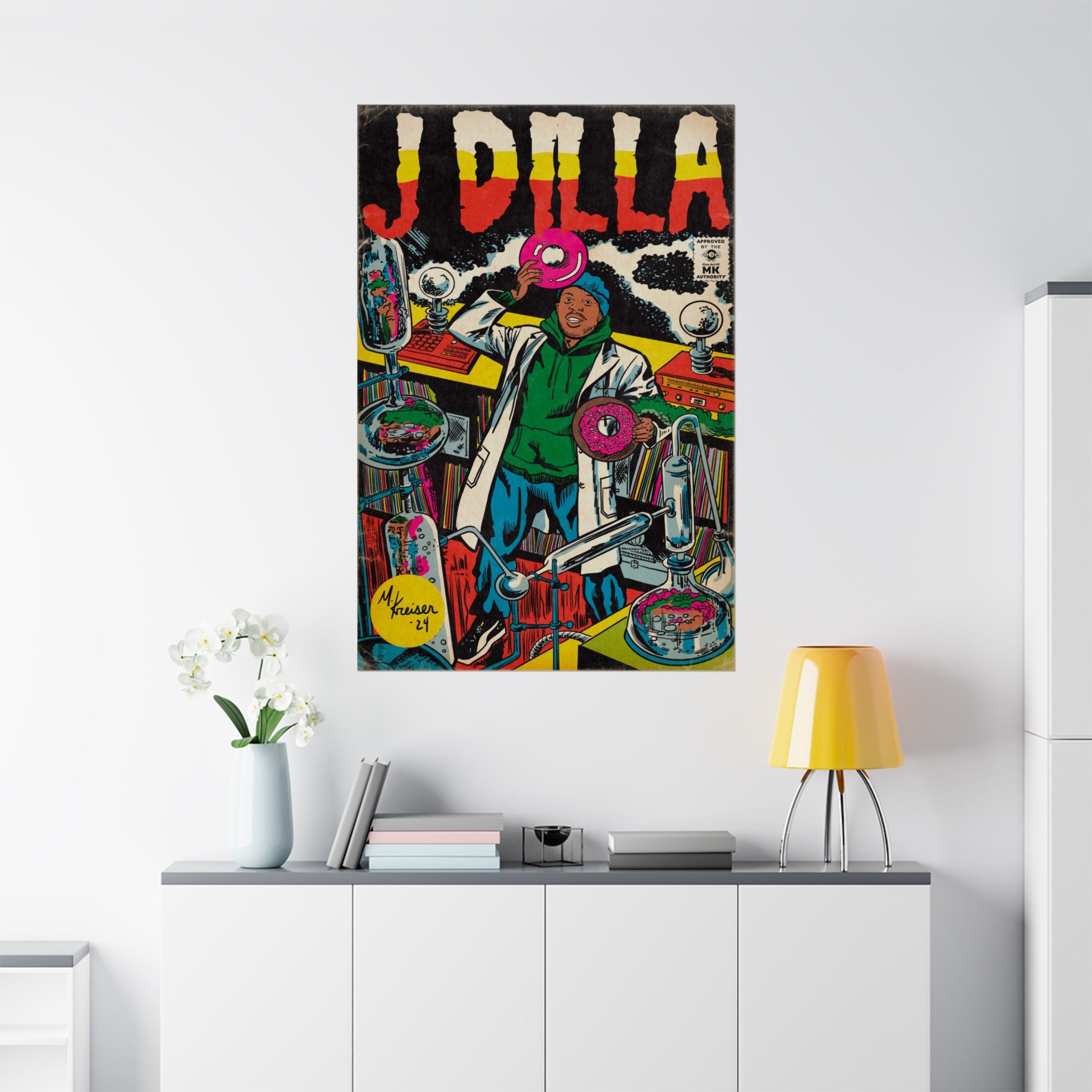 Dilla - Comic Book Art - Matte Vertical Poster
