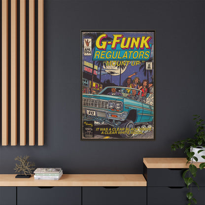 Regulate - Matte Canvas, Framed (Multi-color)