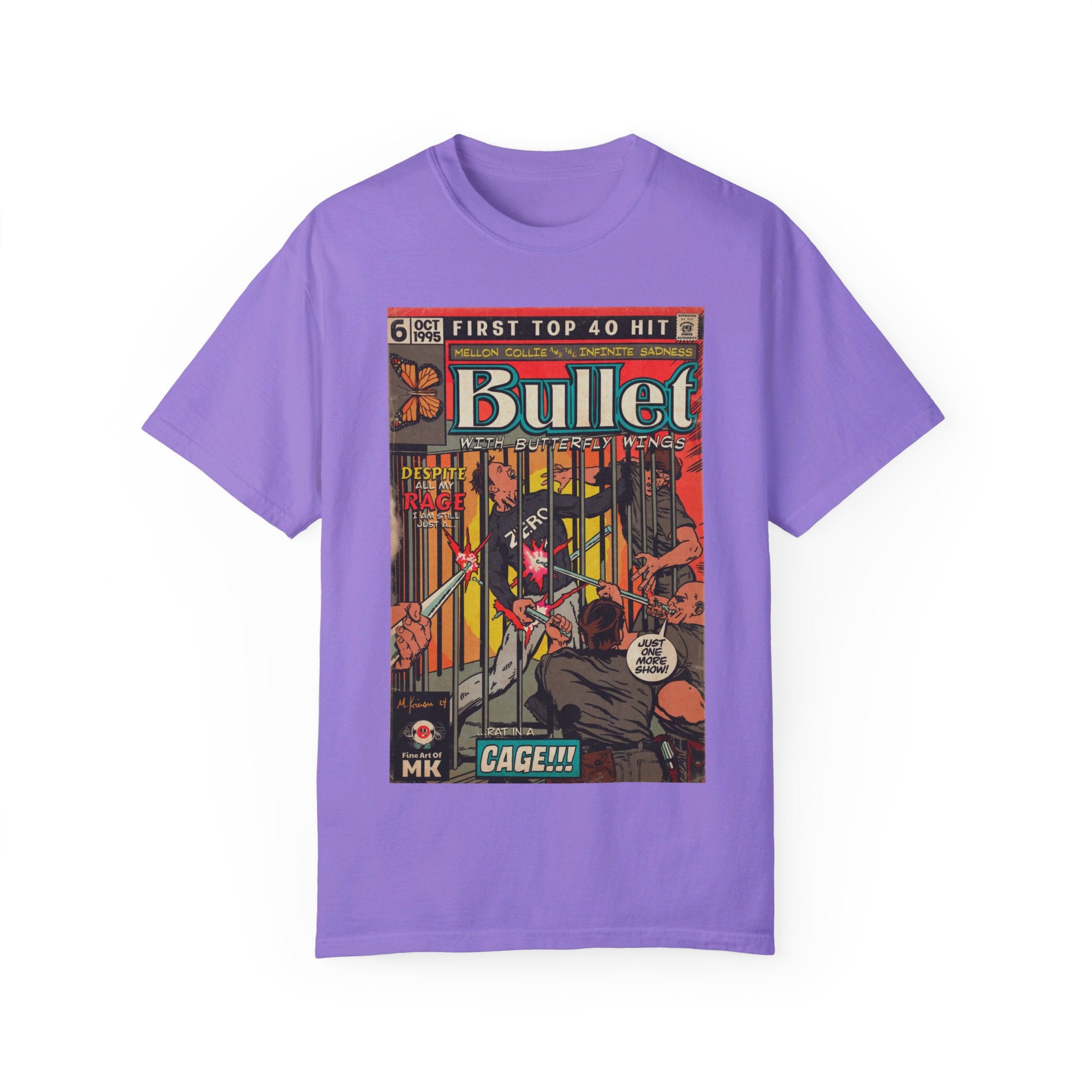 Bullet With Butterfly Wings - Unisex Comfort Colors T-shirt