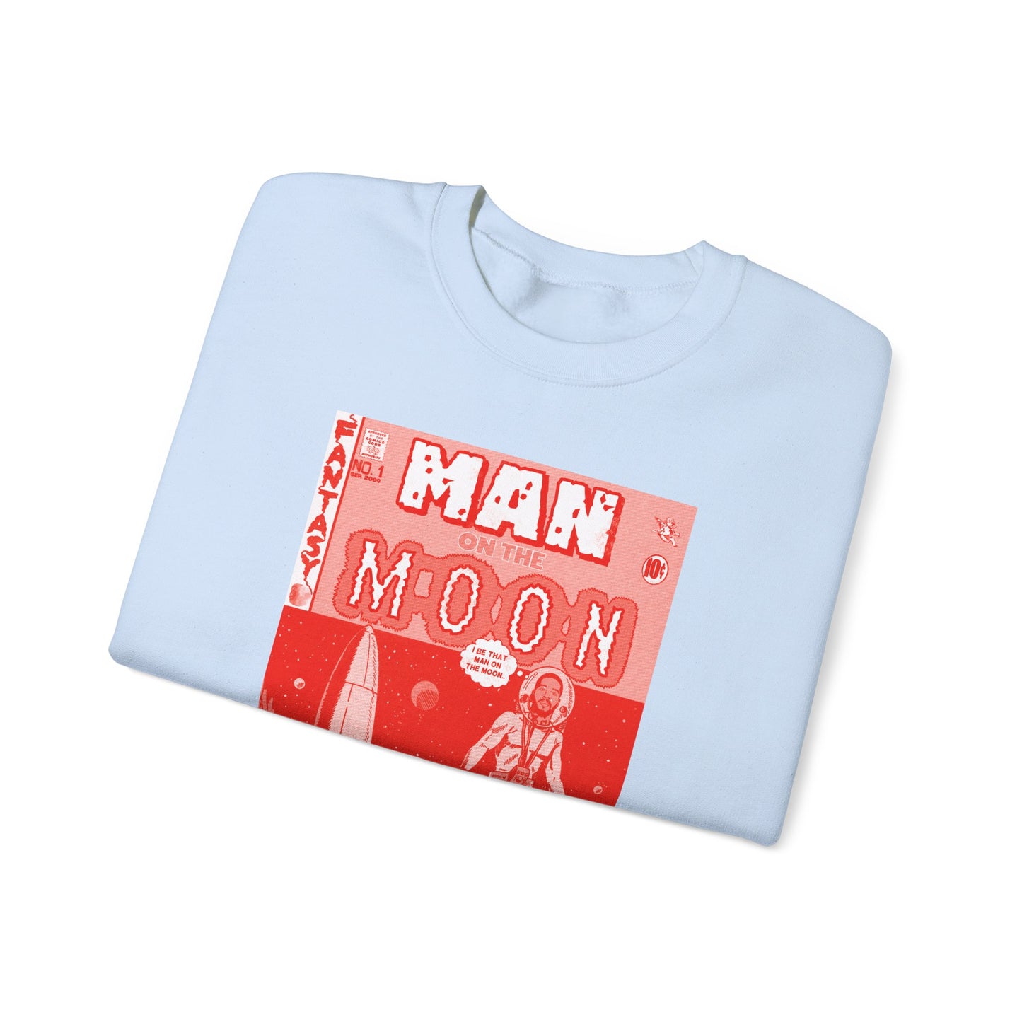 Kid Cudi - Man on the Moon - RED VARIANT - Unisex Heavy Blend™ Crewneck Sweatshirt