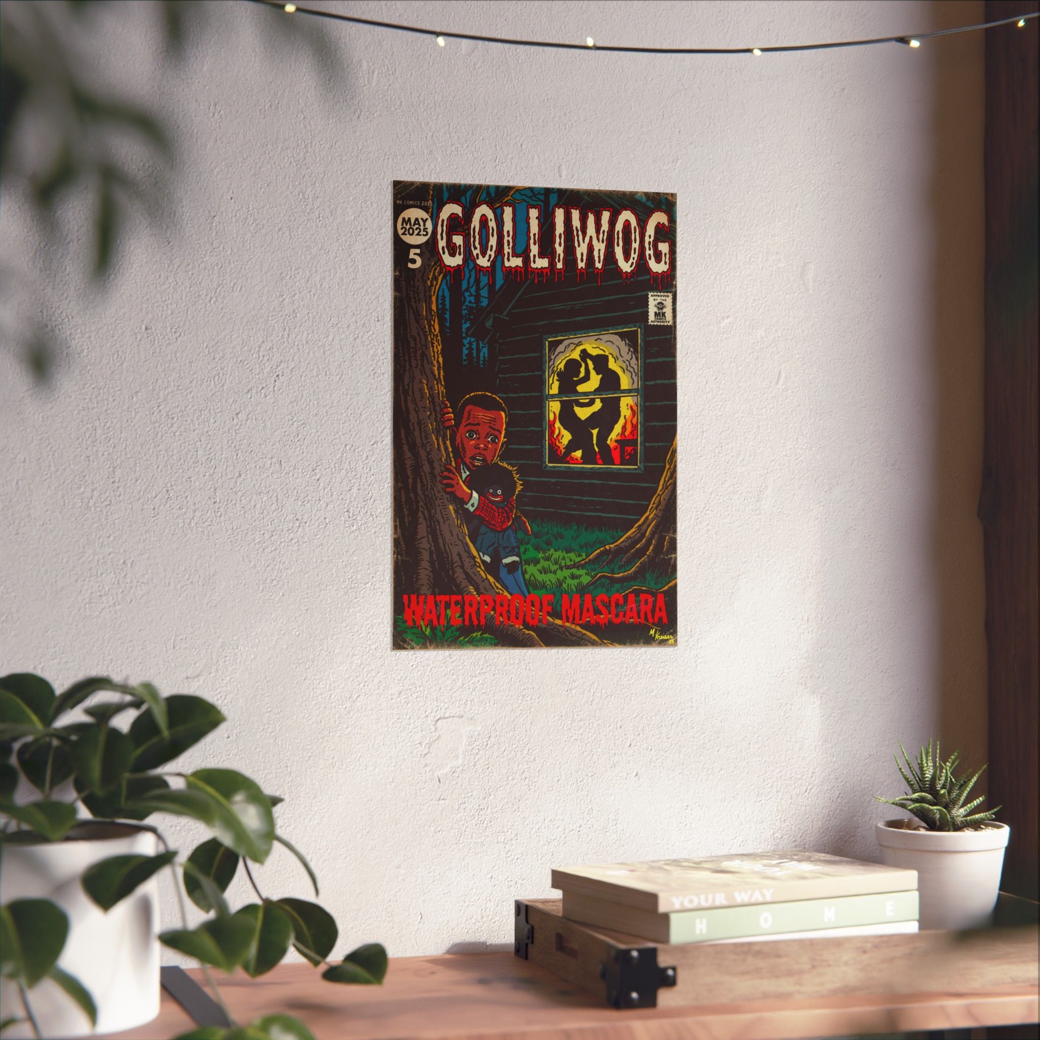 Waterproof Mascara - Golliwog - Matte Vertical Posters
