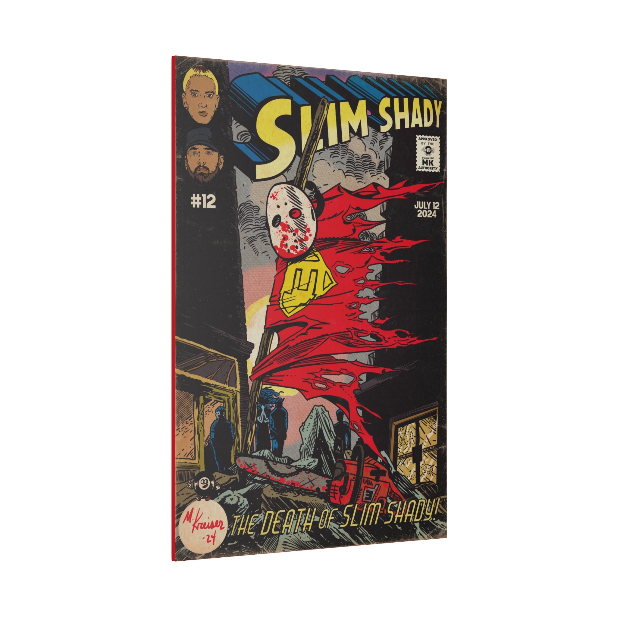 Death of Slim Shady - Matte Canvas, Stretched, 0.75"