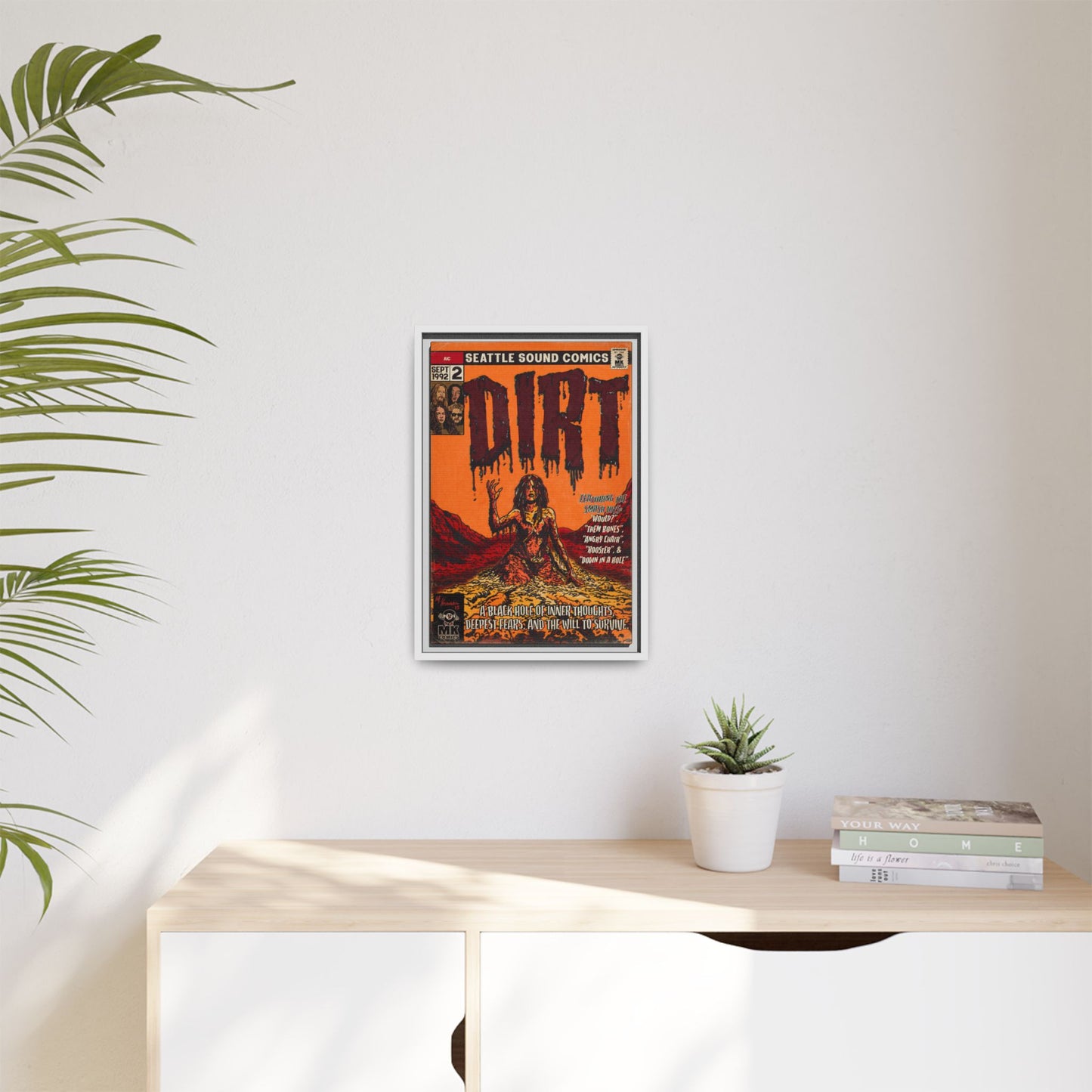 Dirt - Matte Canvas, Framed (Multi-color)