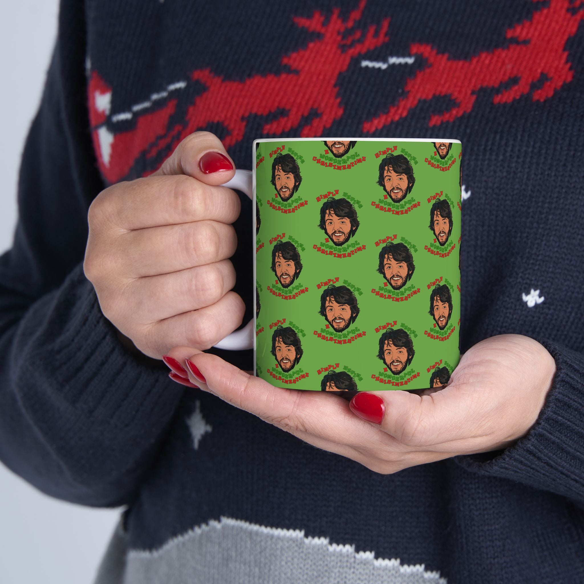 Simply Having a Wonderful Christmastime - Ceramic Mug, (11oz, 15oz)