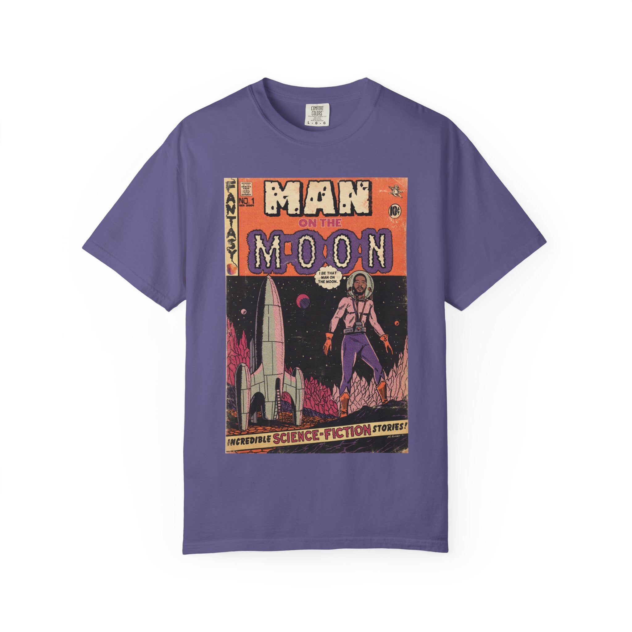 Man on the Moon - Unisex Comfort Colors T-shirt