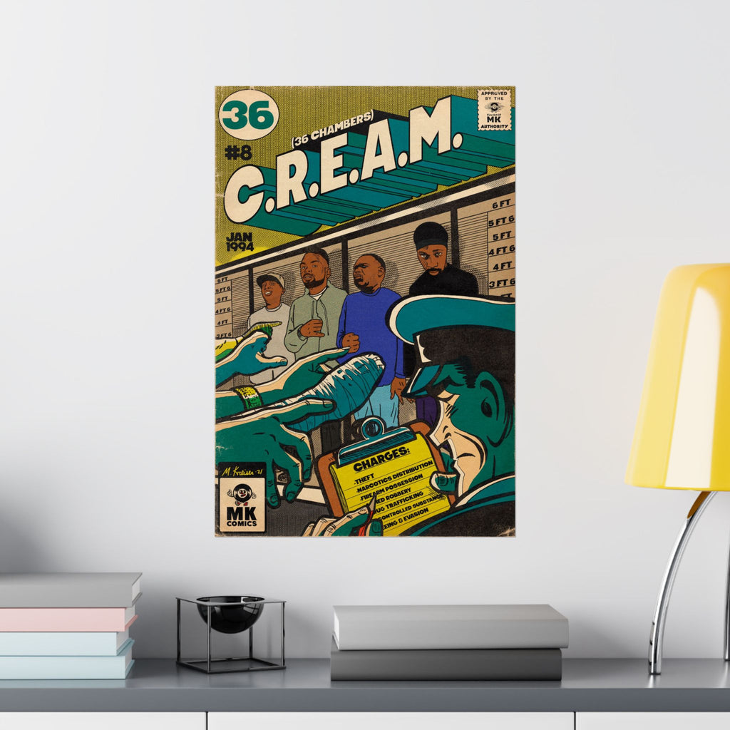 C.R.E.A.M - Comic Book Art - Vertical Matte Poster