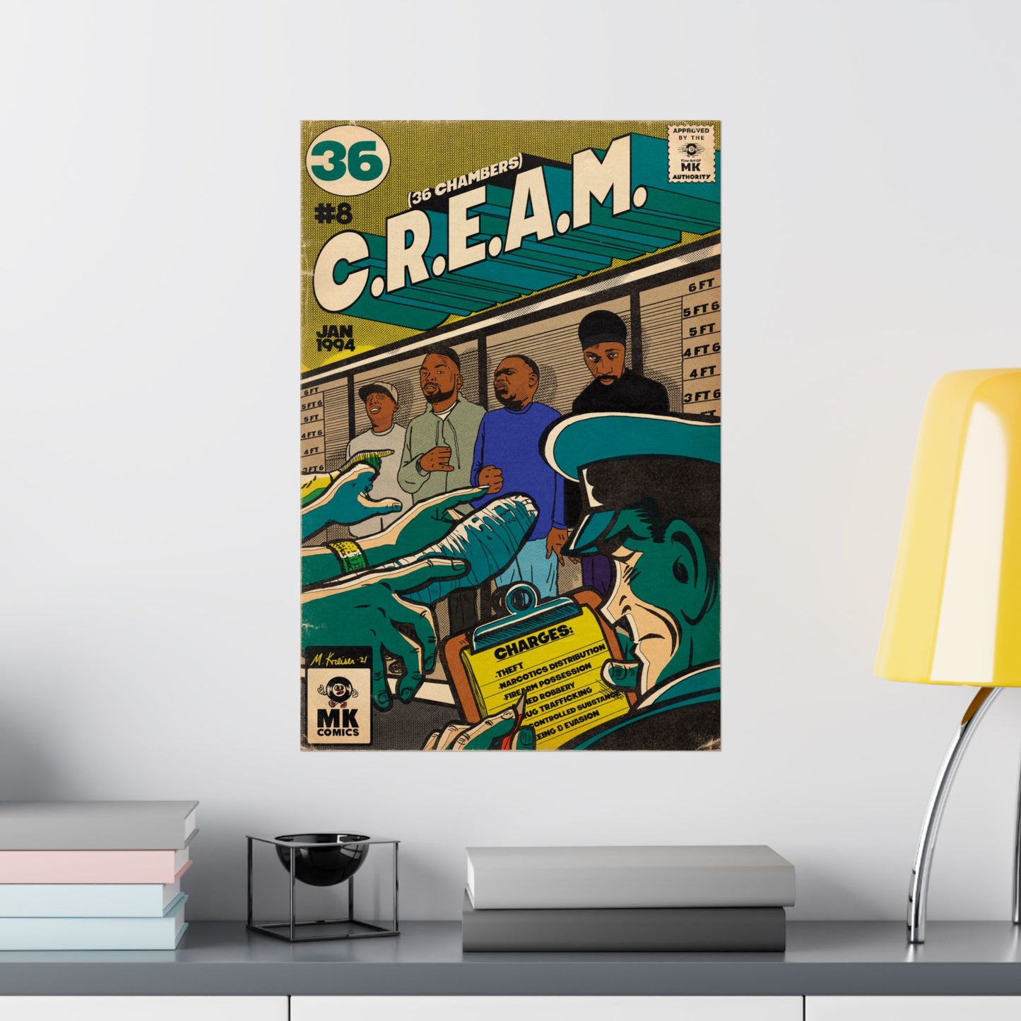C.R.E.A.M - Comic Book Art - Vertical Matte Poster