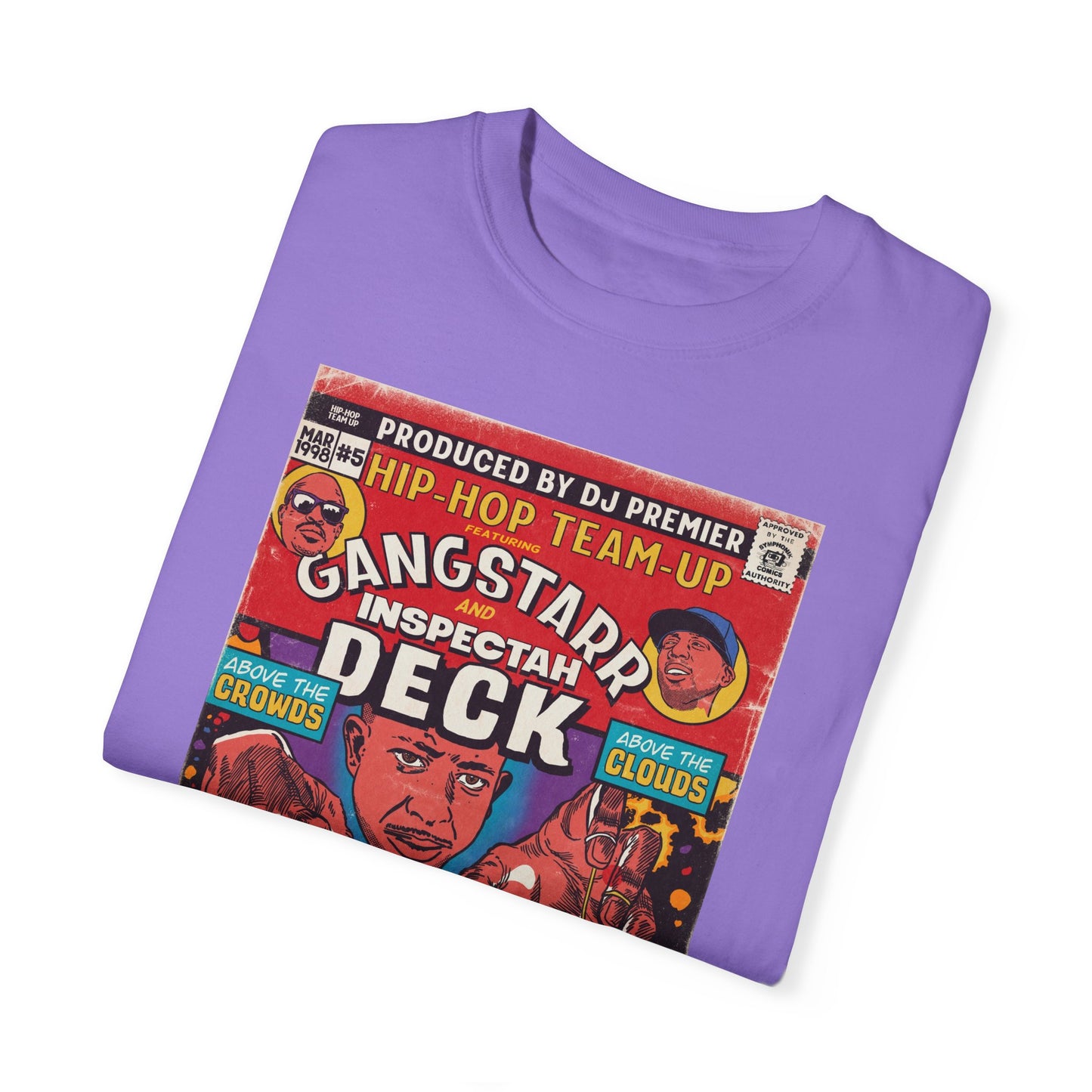Gang Starr & Inspectah Deck - Above The Clouds - Unisex Comfort Colors T-shirt