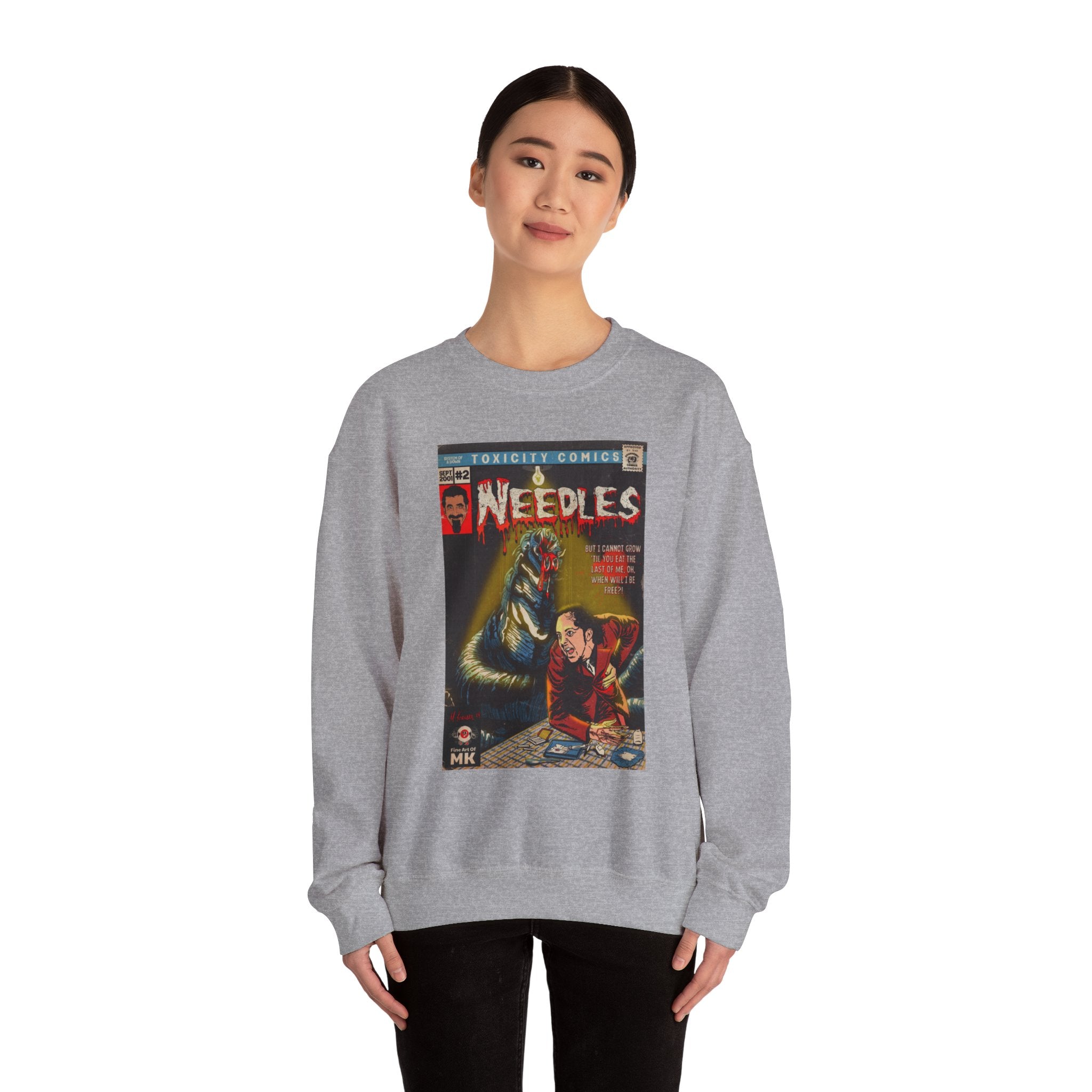 Needles - Unisex Heavy Blend™ Crewneck Sweatshirt