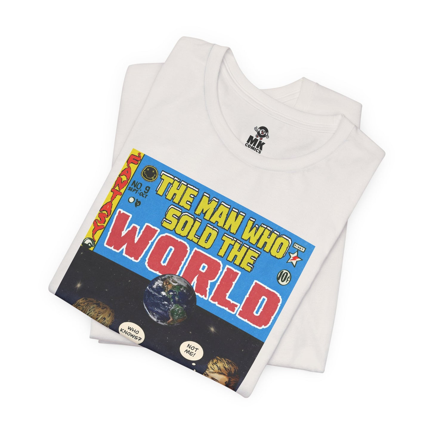 Bowie & Cobain - The Man Who Sold the World - Unisex Jersey Short Sleeve Tee