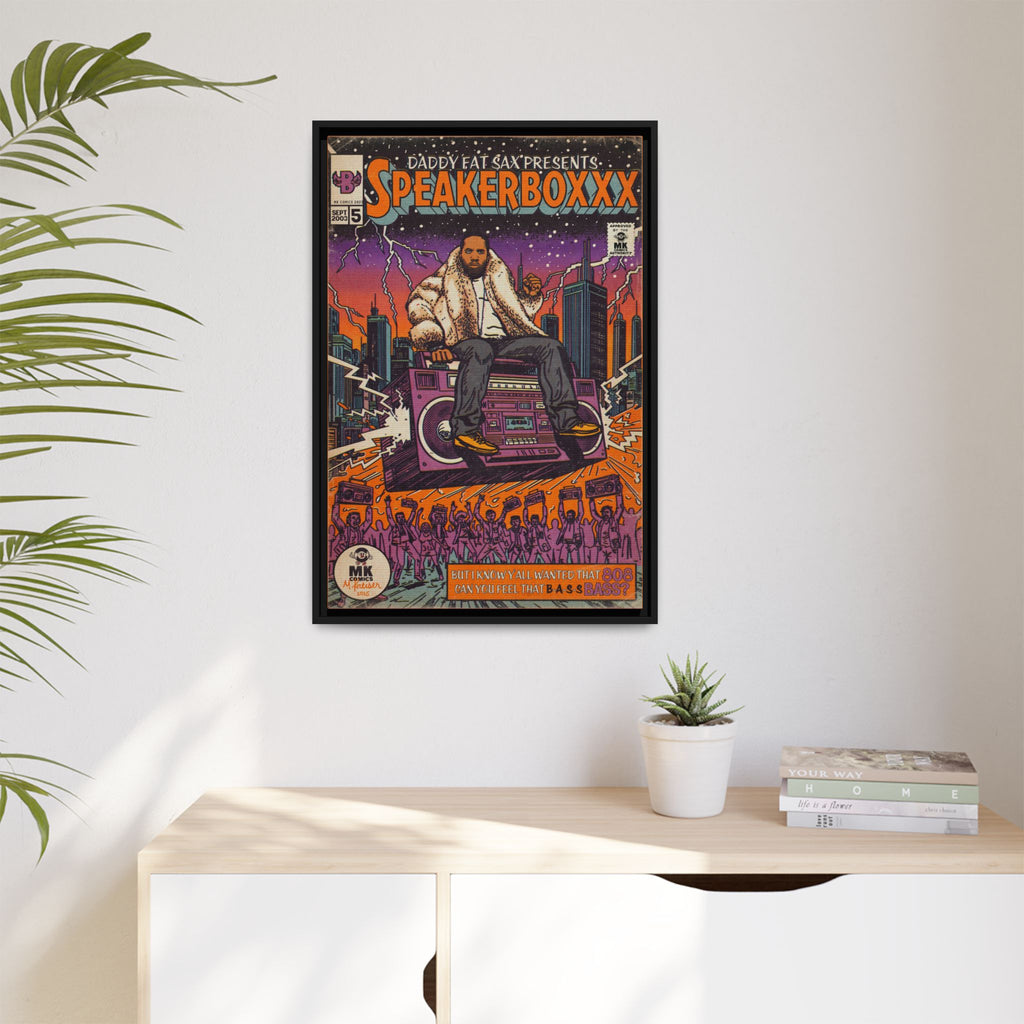 Speaker Boxxx - Matte Canvas, Framed (Multi-color)