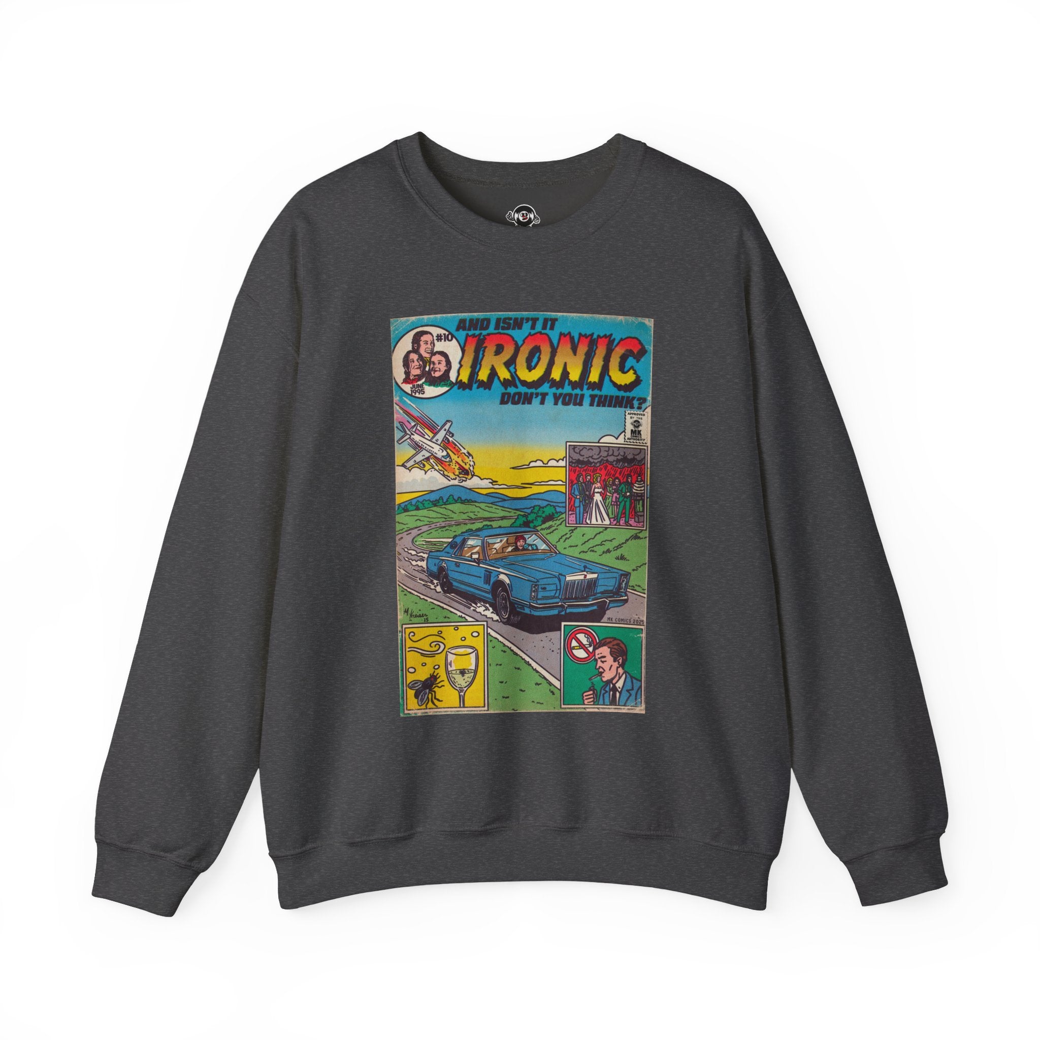 Ironic - Unisex Heavy Blend™ Crewneck Sweatshirt