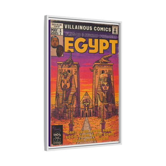 Egypt Remix - Matte Canvas, Framed (Multi-color)