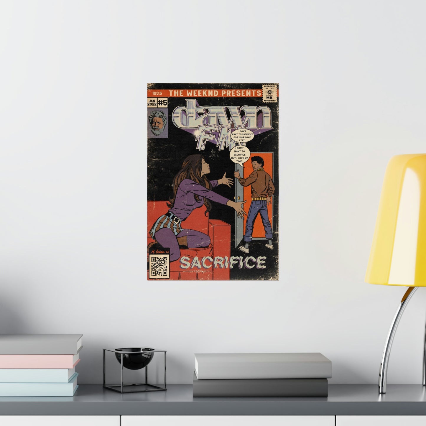 The Weeknd- Sacrifice- Dawn FM Premium Matte vertical posters