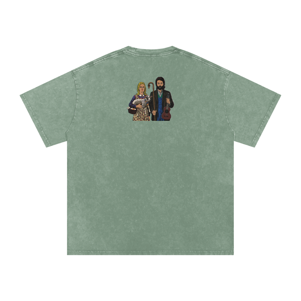 Ram - Snow Washed Oversized Cotton T-Shirt