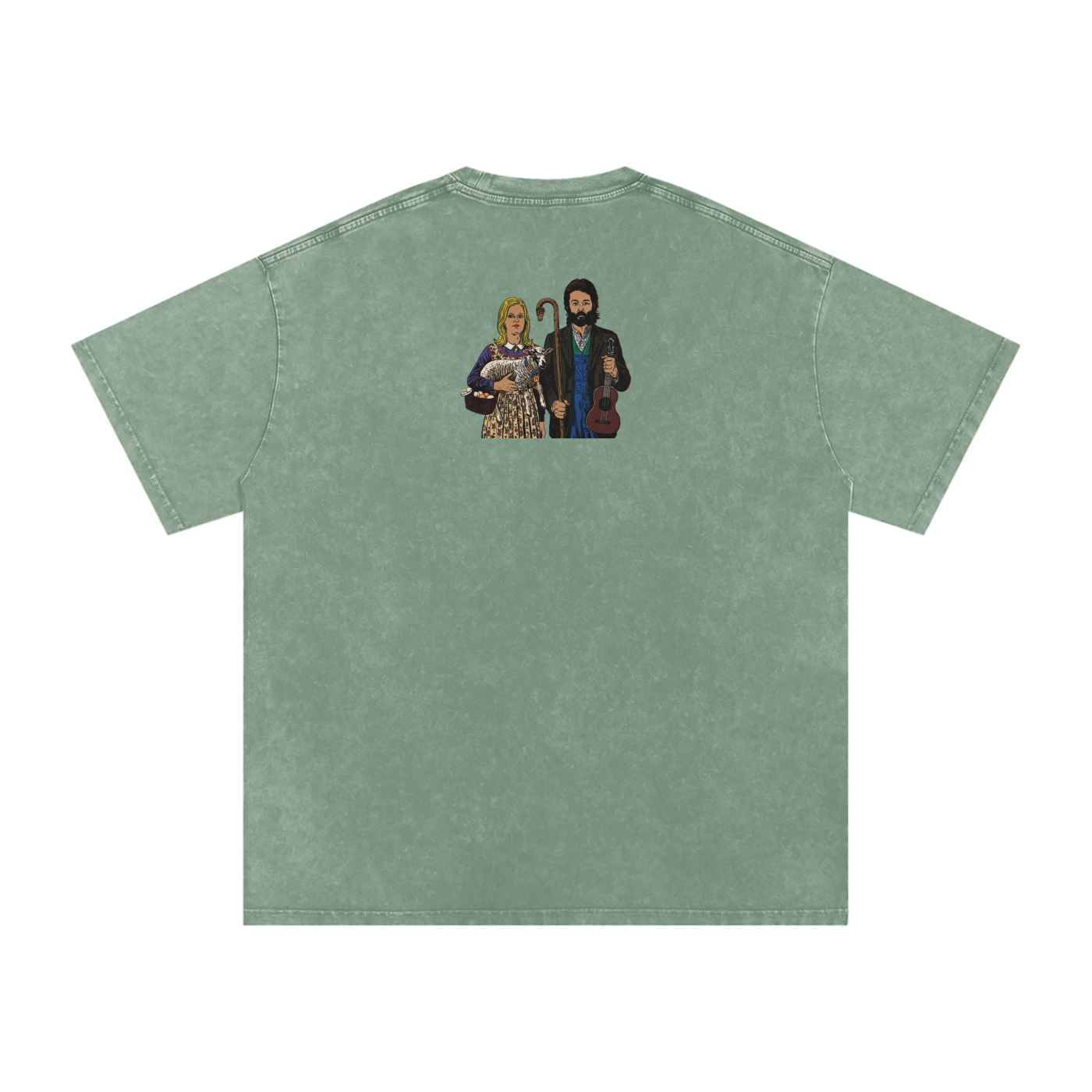 Ram - Snow Washed Oversized Cotton T-Shirt