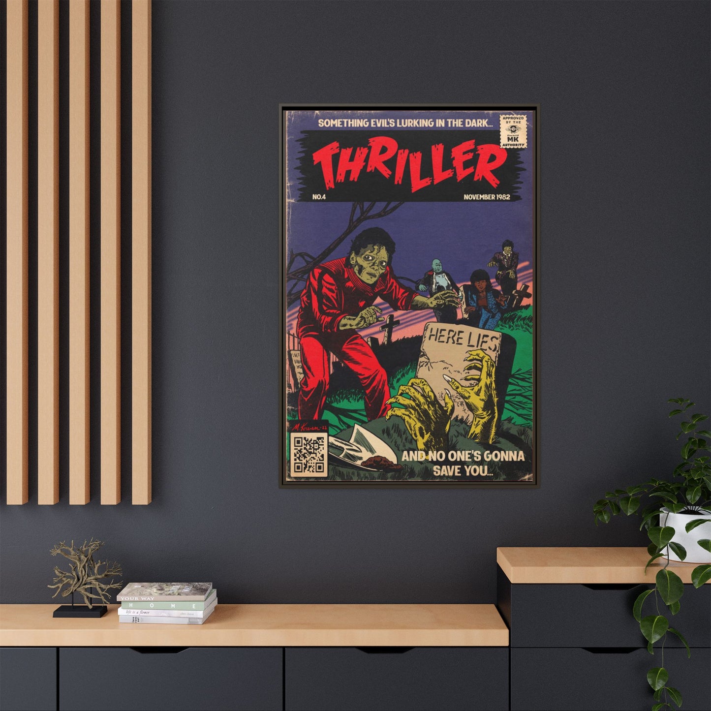Michael Jackson- Thriller - Gallery Canvas Wraps, Vertical Frame