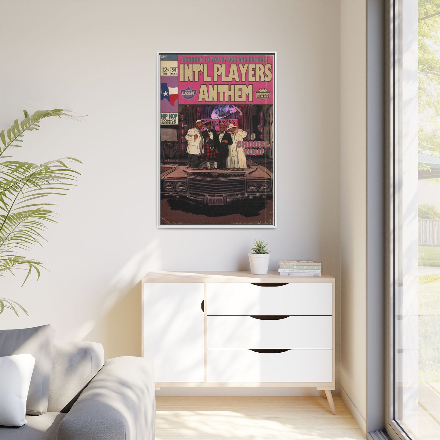 Int’l Players Anthem - Matte Canvas, Framed (Multi-color)