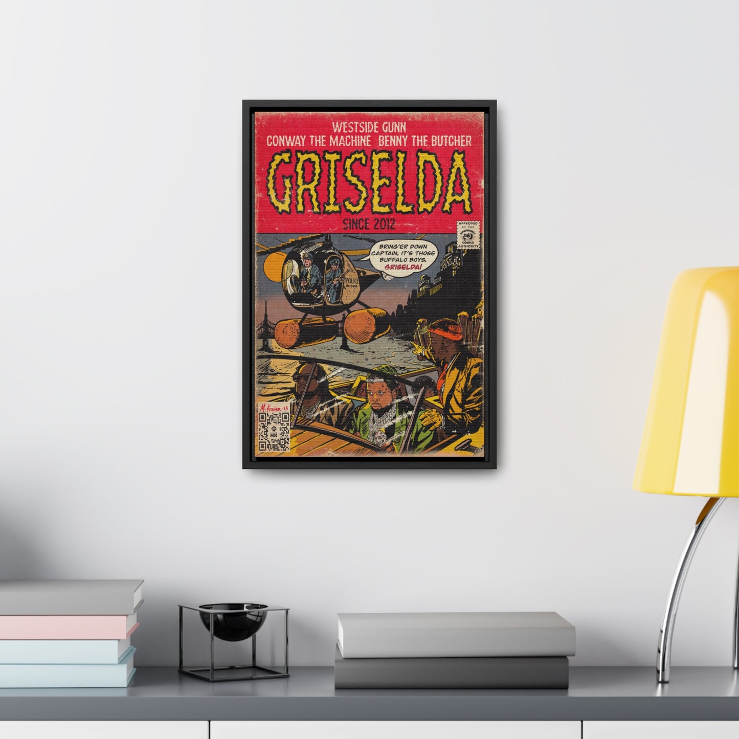 Griselda - Comic Book Art - Gallery Canvas Wraps, Vertical Frame