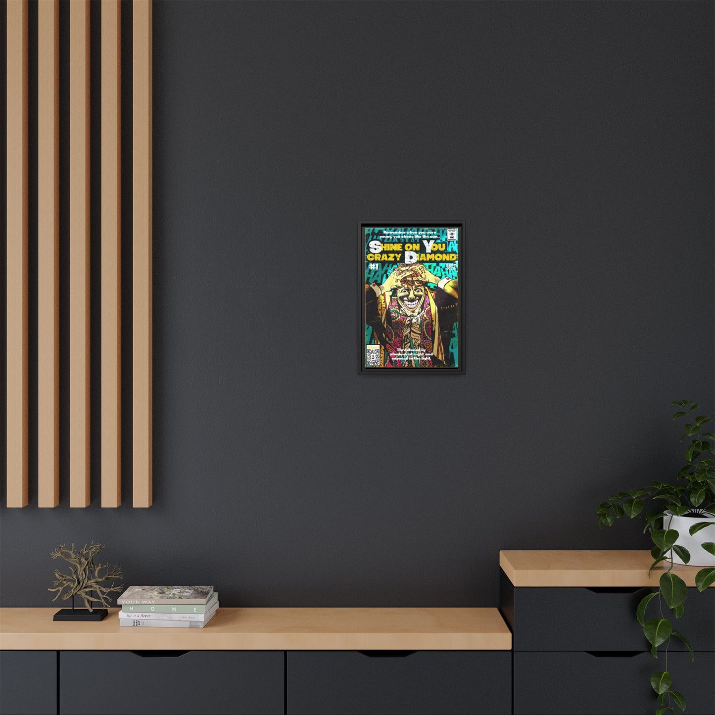 Pink Floyd - Shine on You crazy Diamond -  Gallery Canvas Wraps, Vertical Frame