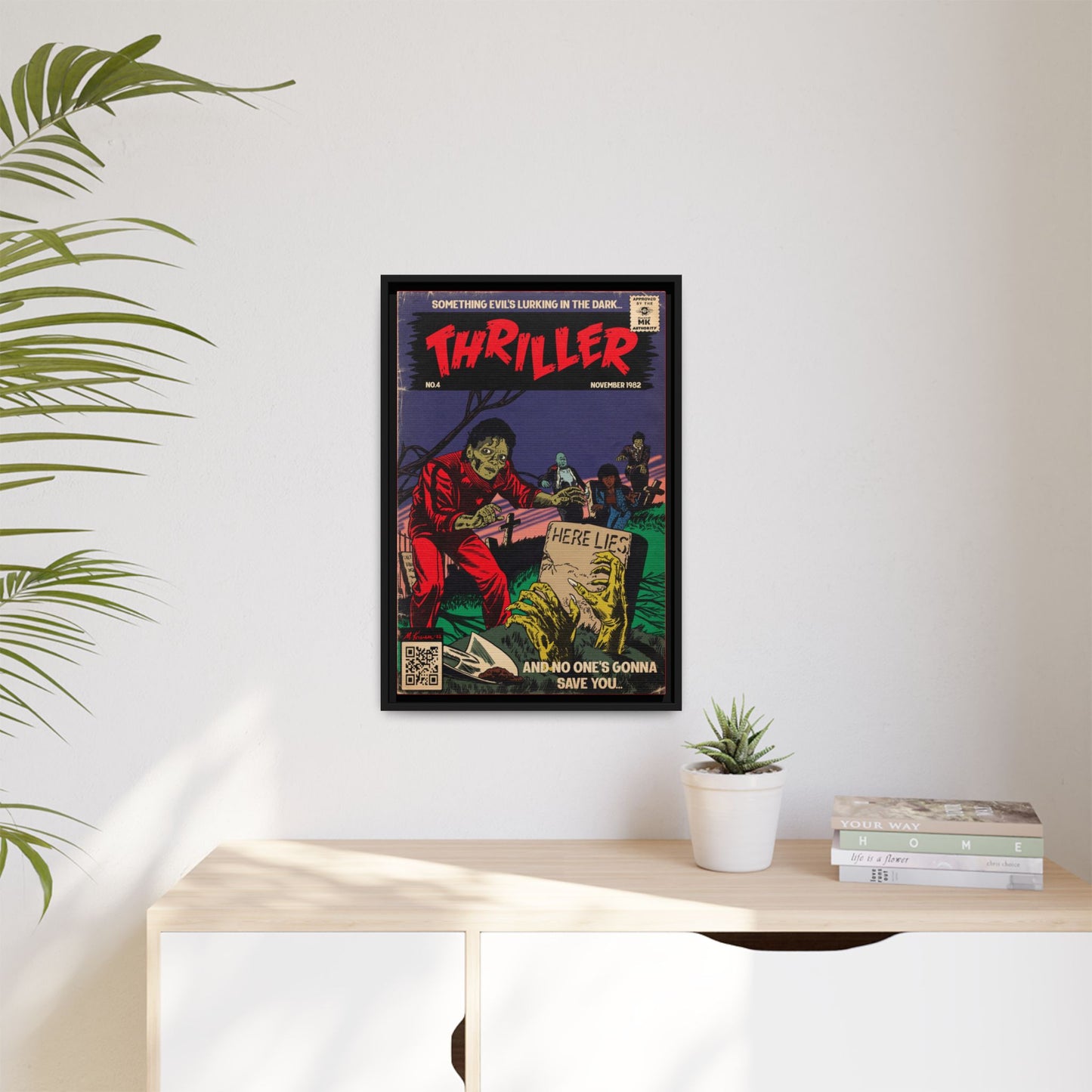 Michael Jackson- Thriller - Gallery Canvas Wraps, Vertical Frame