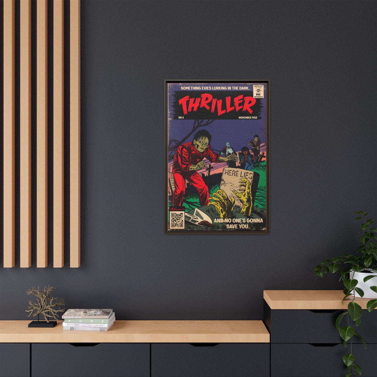 Michael Jackson- Thriller - Gallery Canvas Wraps, Vertical Frame