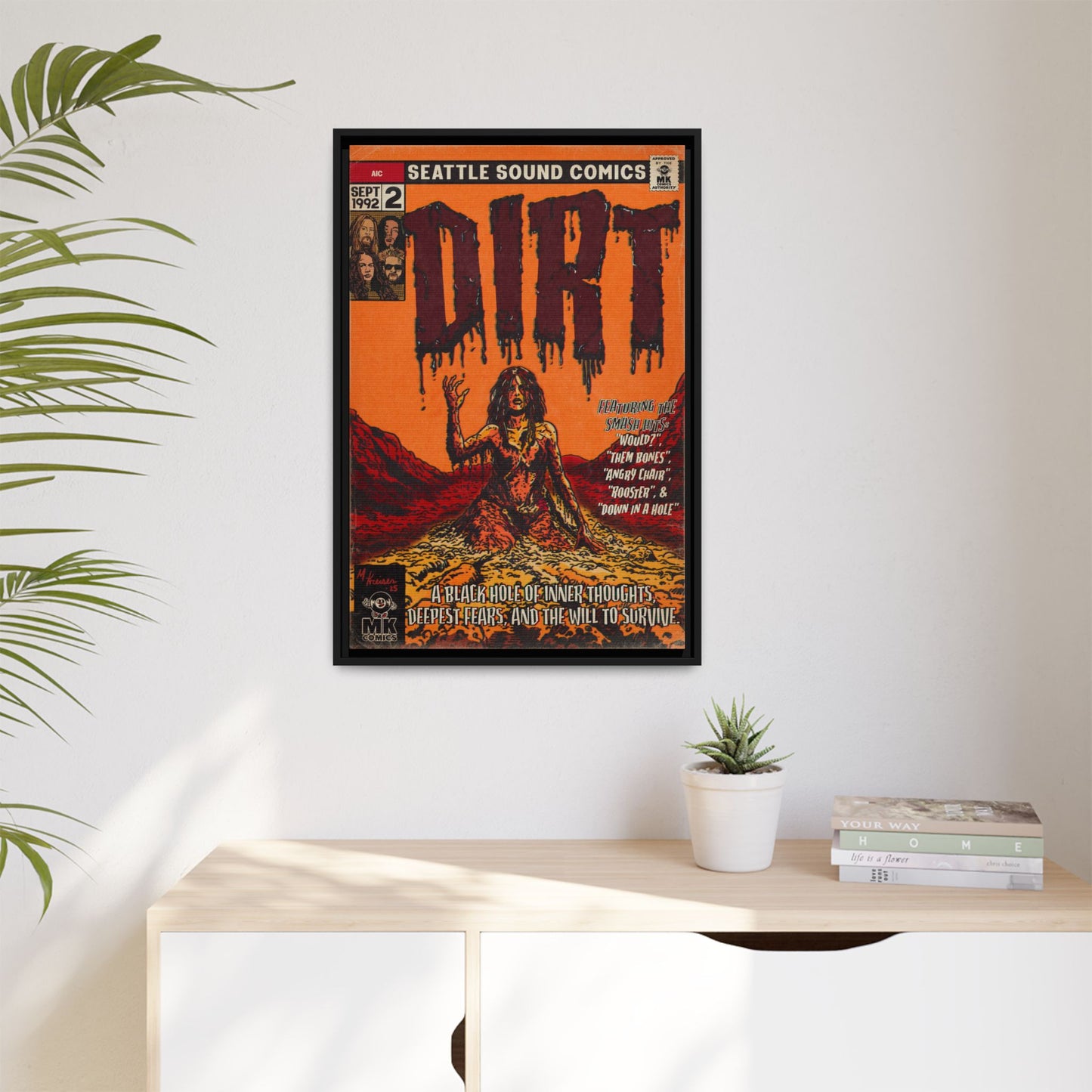 Dirt - Matte Canvas, Framed (Multi-color)