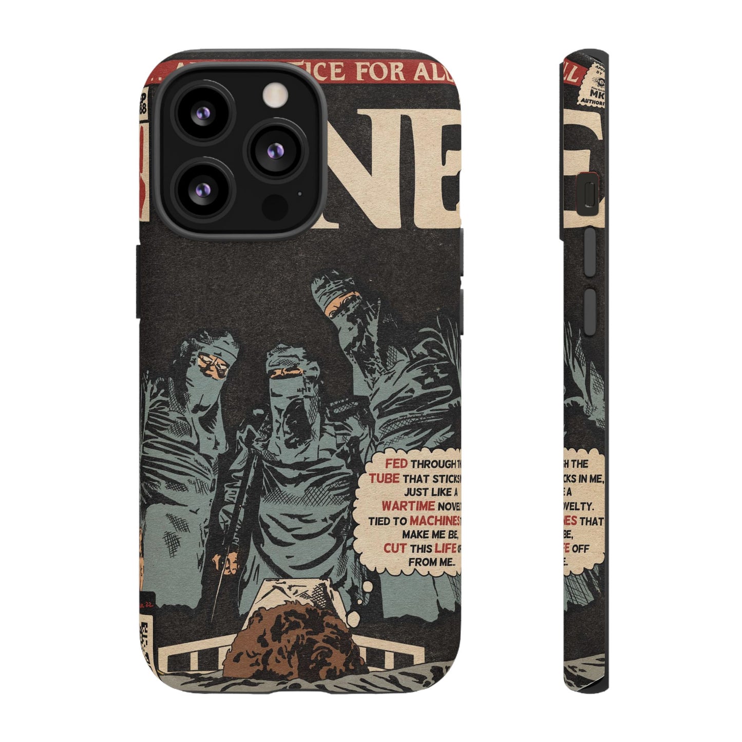 Metallica- One - Johnny Got His Gun Comic Book Art - Tough Phone Cases