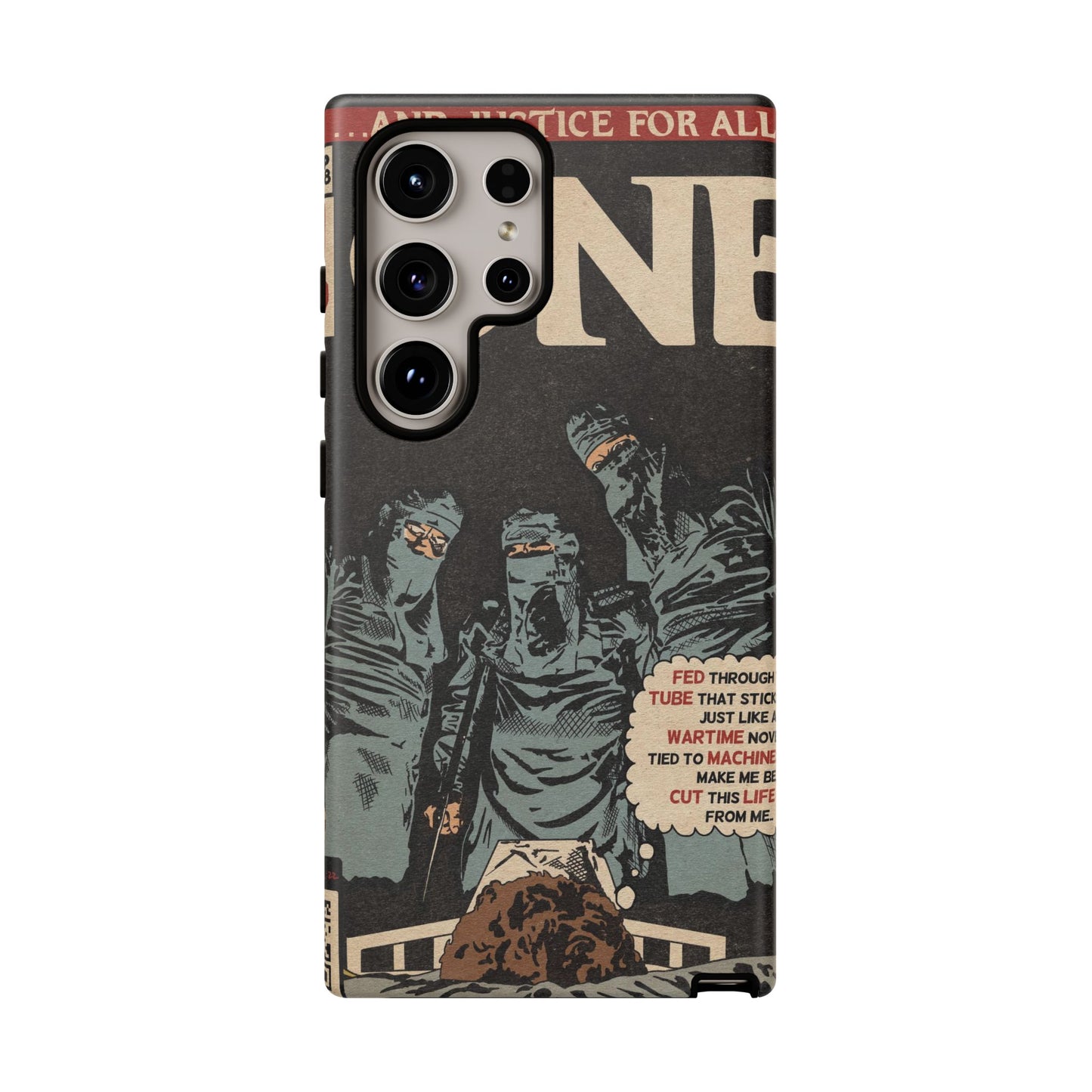 Metallica- One - Johnny Got His Gun Comic Book Art - Tough Phone Cases