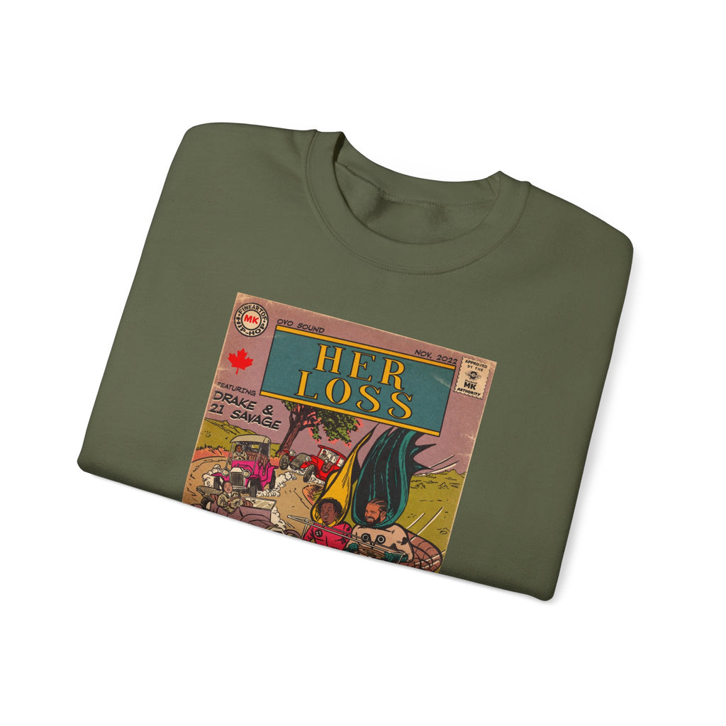 Her Loss - Unisex Heavy Blend™ Crewneck Sweatshirt