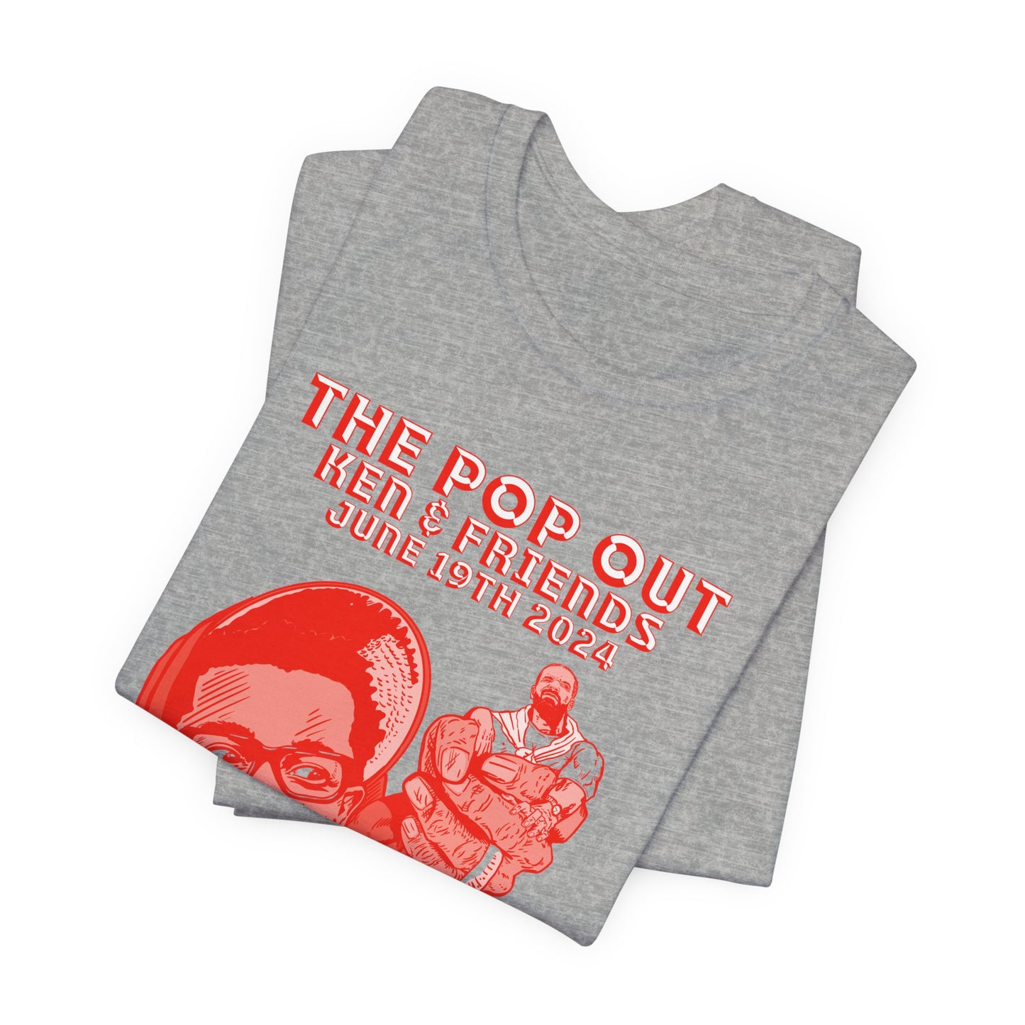 Pop out - RED VARIANT - Unisex Jersey Short Sleeve Tee