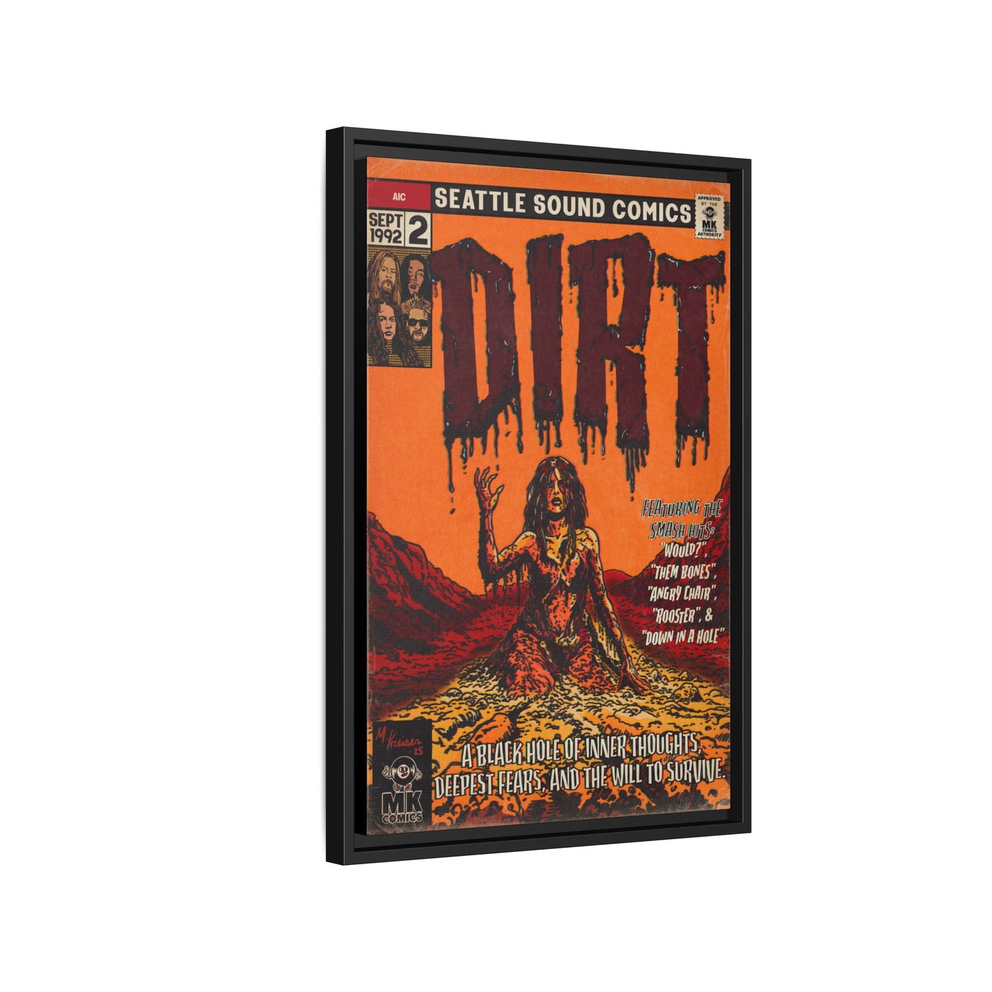 Dirt - Matte Canvas, Framed (Multi-color)