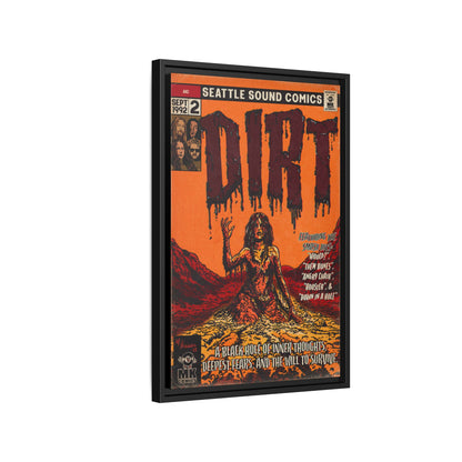 Dirt - Matte Canvas, Framed (Multi-color)