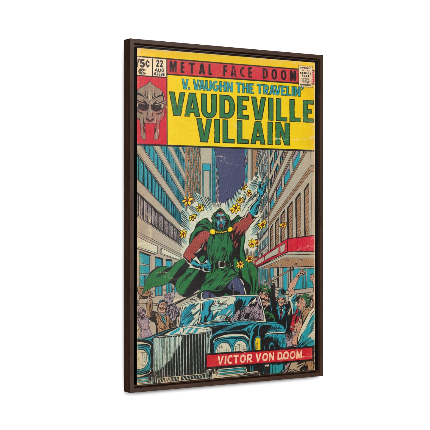 MF DOOM - Vaudeville Villian - Gallery Canvas Wraps, Vertical Frame